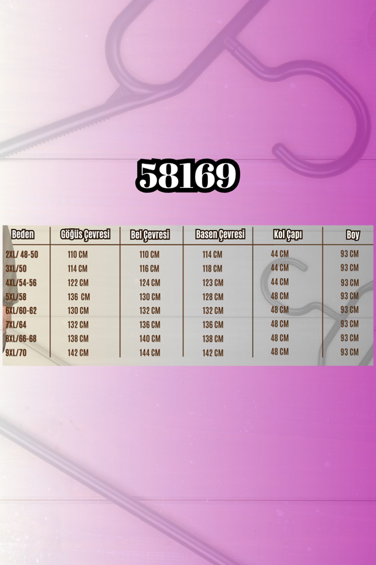 58169 Büyük Beden Hakim Yaka Çıtçıtlı Modal Tunik - Siyah