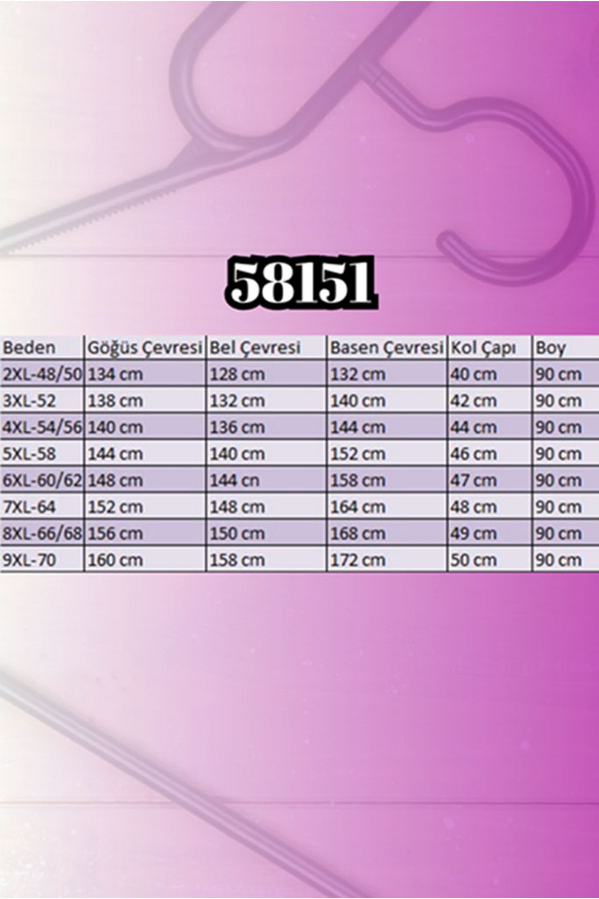 26K58151 - LACİVERT - Büyük Beden Kol Ve Etek Ucu Kendinden Ribanalı Modal Tunik