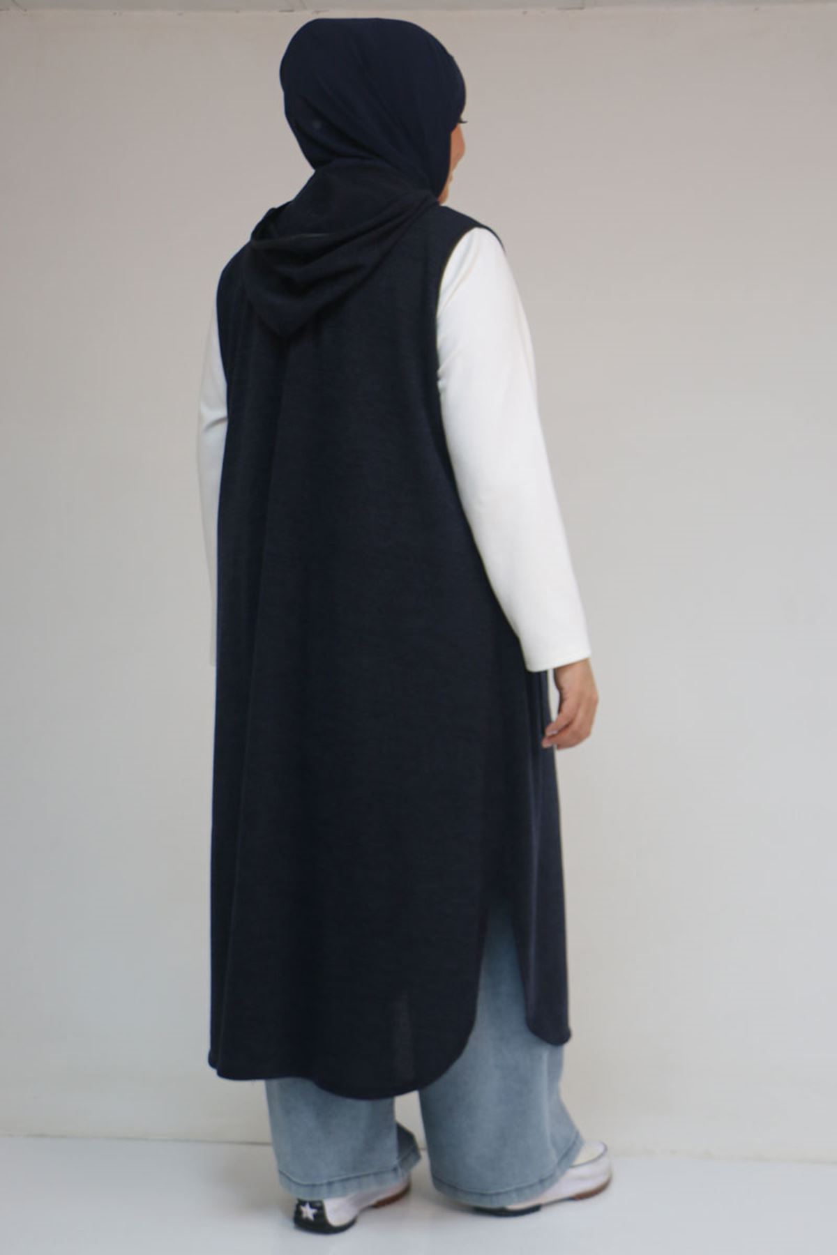 54014 Büyük Beden Waterport Biyeli Mir Yelek - Lacivert