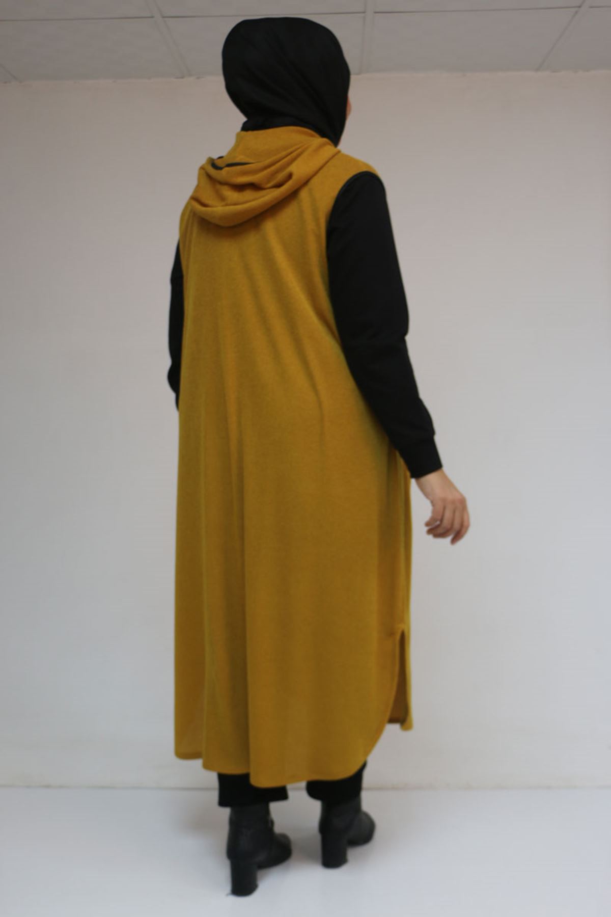 54014 Büyük Beden Waterport Biyeli Mir Yelek - Hardal