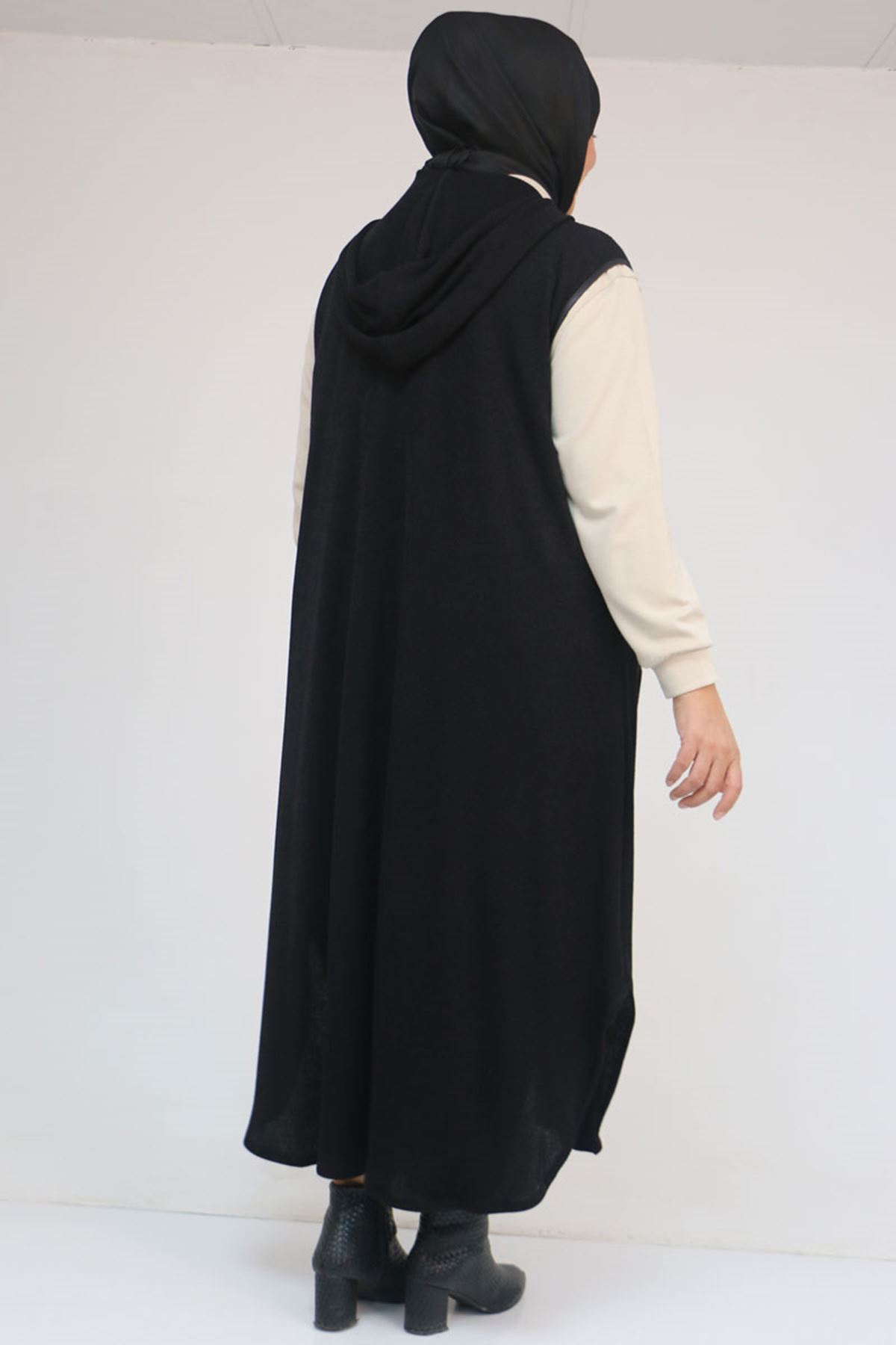 54014 Büyük Beden Waterport Biyeli Mir Yelek - Siyah