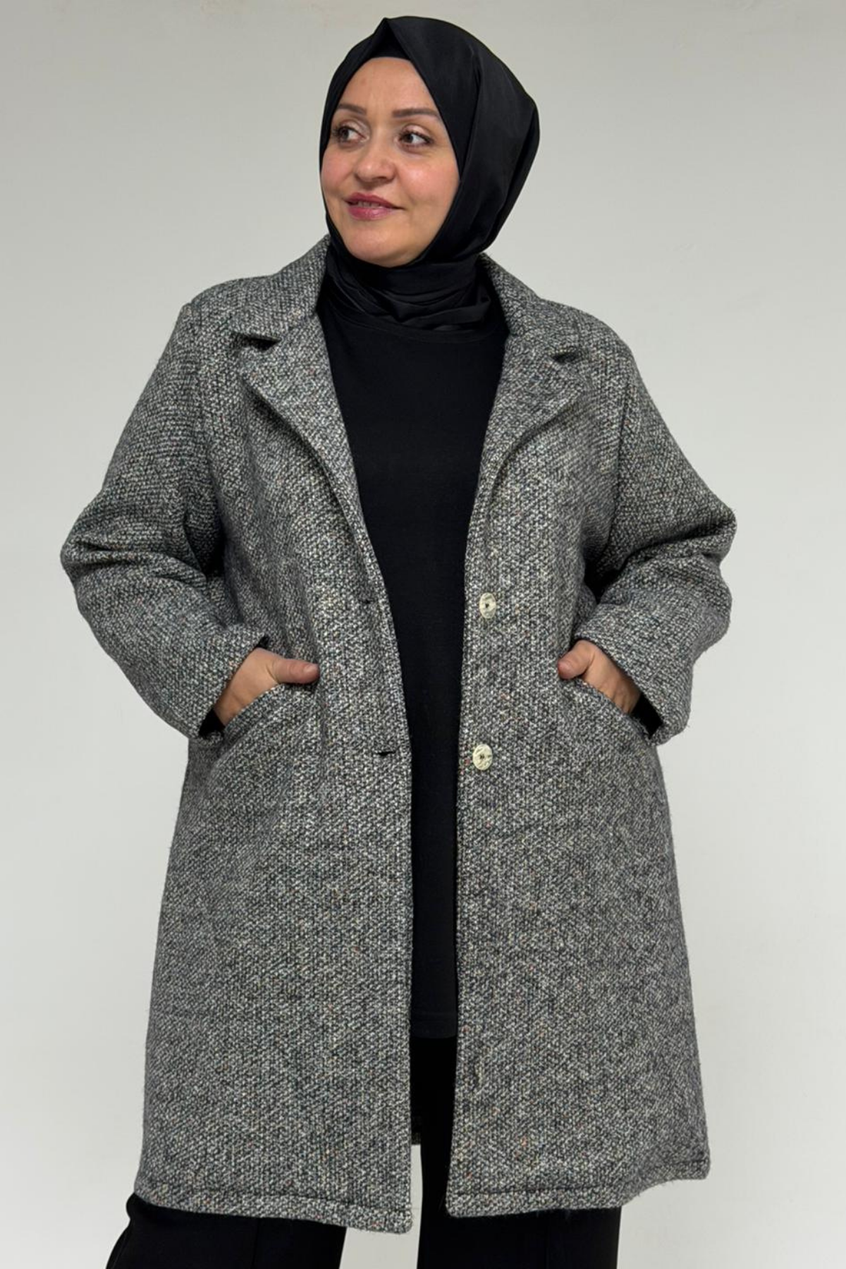 53052 Büyük Beden Rachel Kaban - Siyah