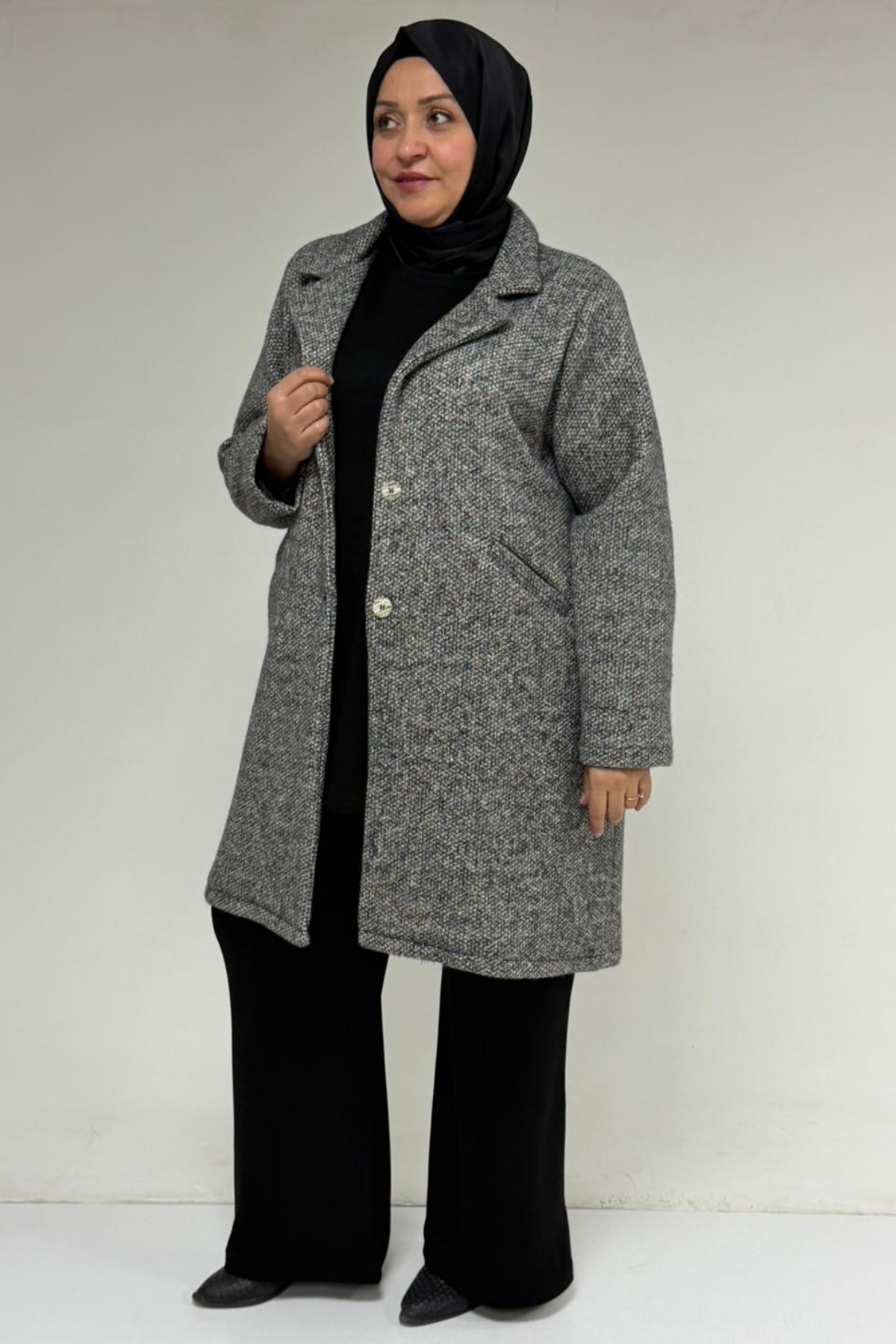 53052 Büyük Beden Rachel Kaban - Siyah