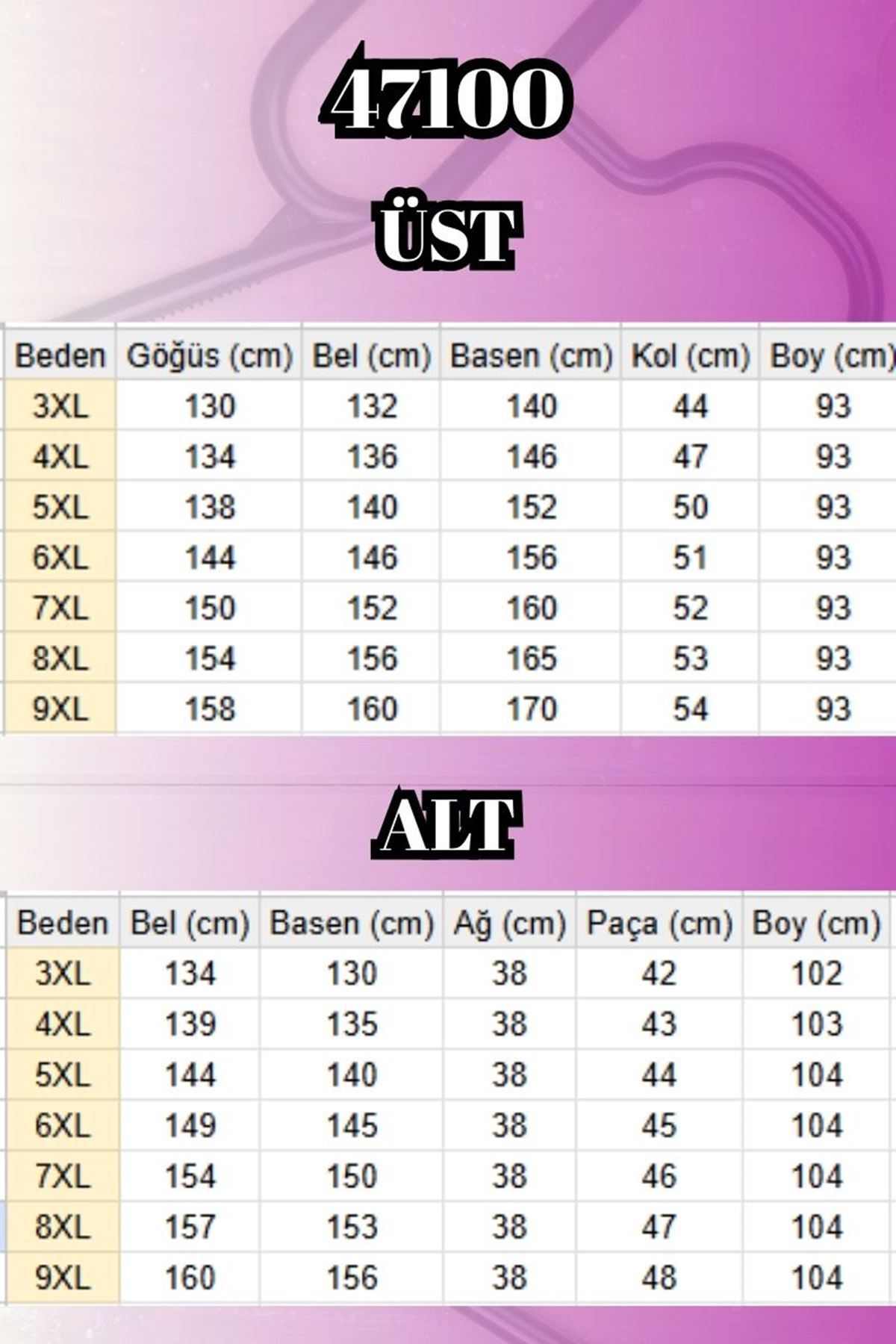 47100 Büyük Beden Garnili -Biyeli Pantolonlu Modal Takım - İndigo
