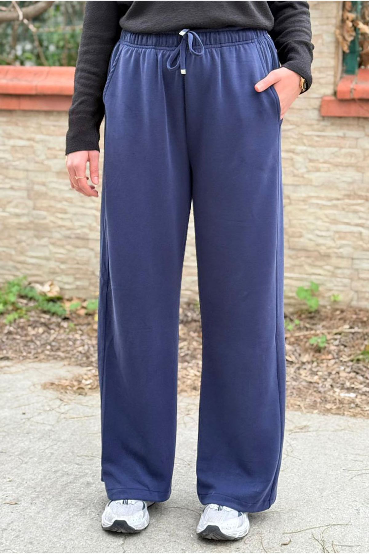 26K7302 - LACİVERT - OYSHO WİDW LEG EŞOFMAN