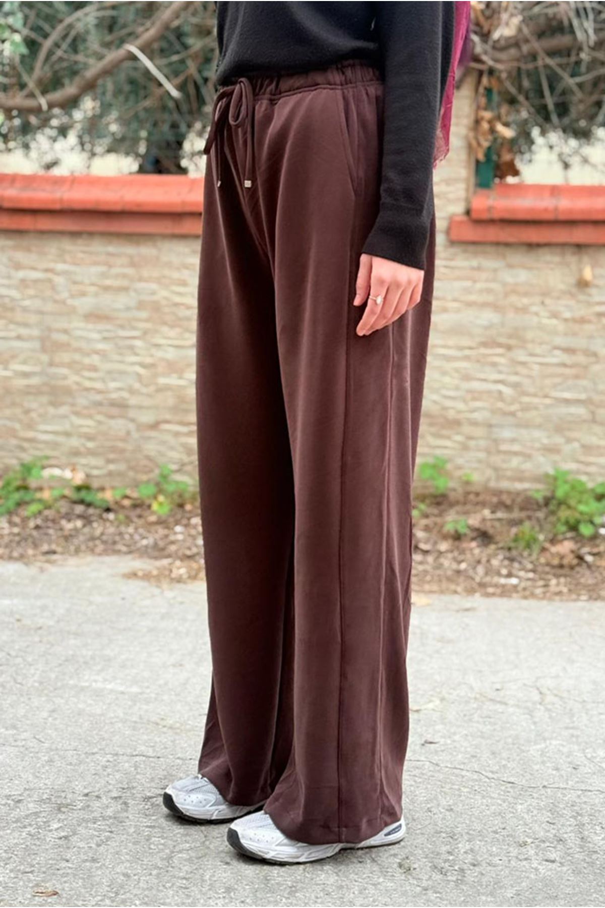 26K7302 - KAHVE - OYSHO WİDW LEG EŞOFMAN