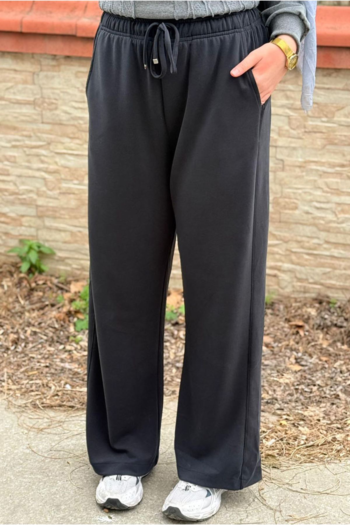 26K7302 - SİYAH - OYSHO WİDW LEG EŞOFMAN