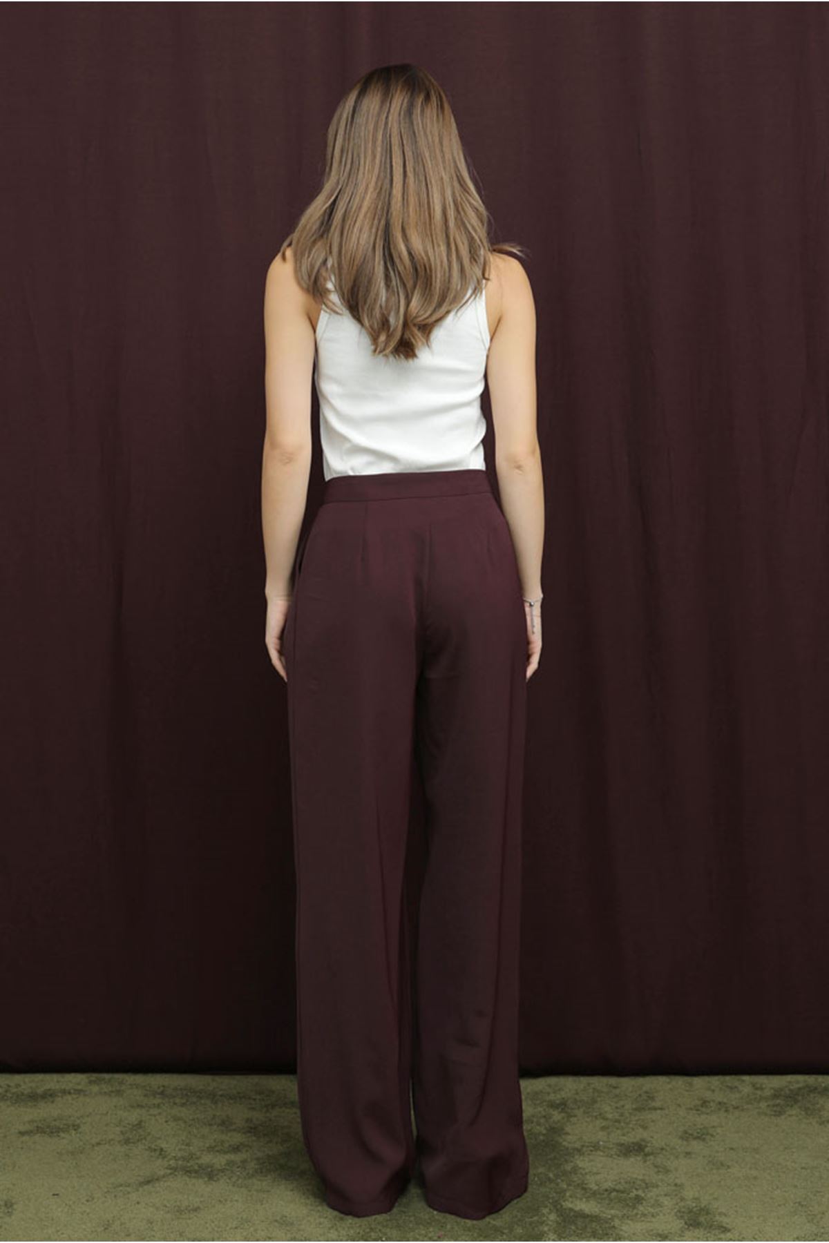 26Y7365 - BORDO - PALAZZO PANTOLON 
