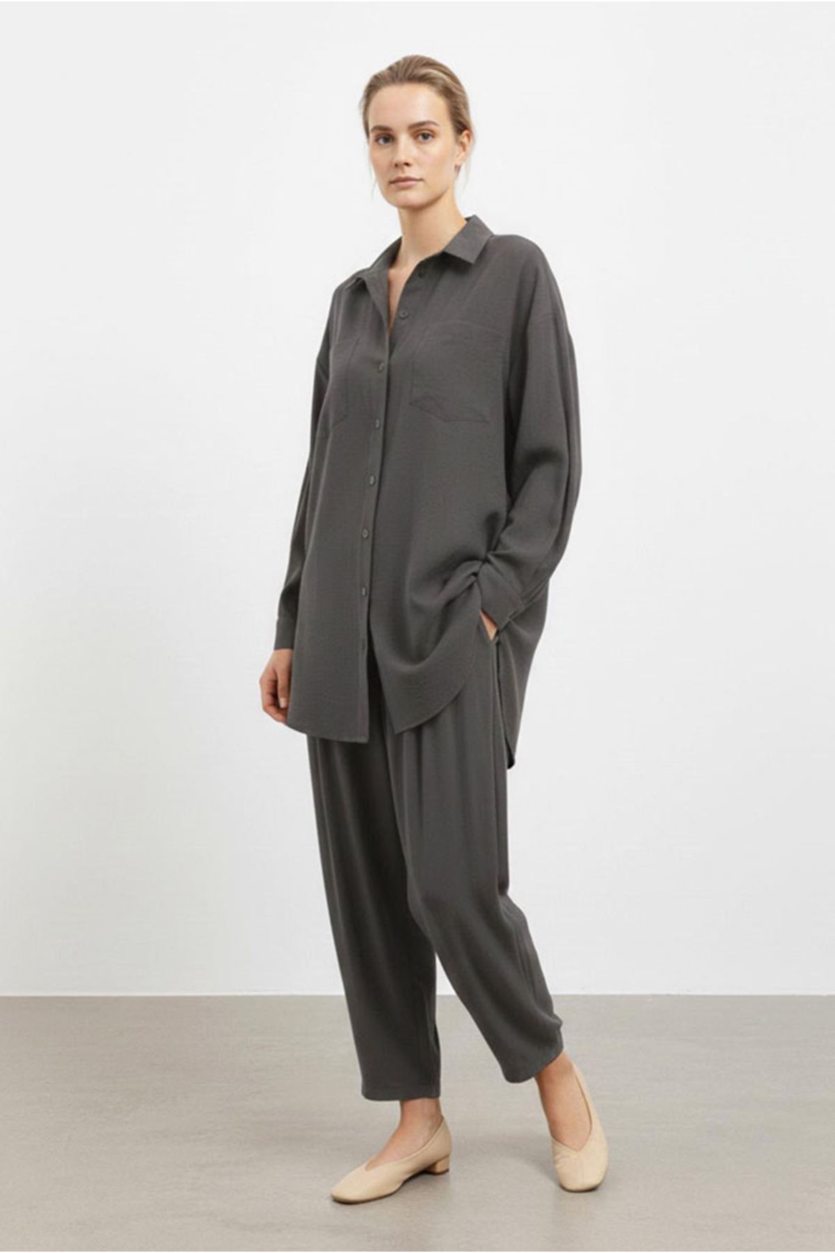 26Y7584 - ANTRASİT - BASİC TENSEL TAKIM