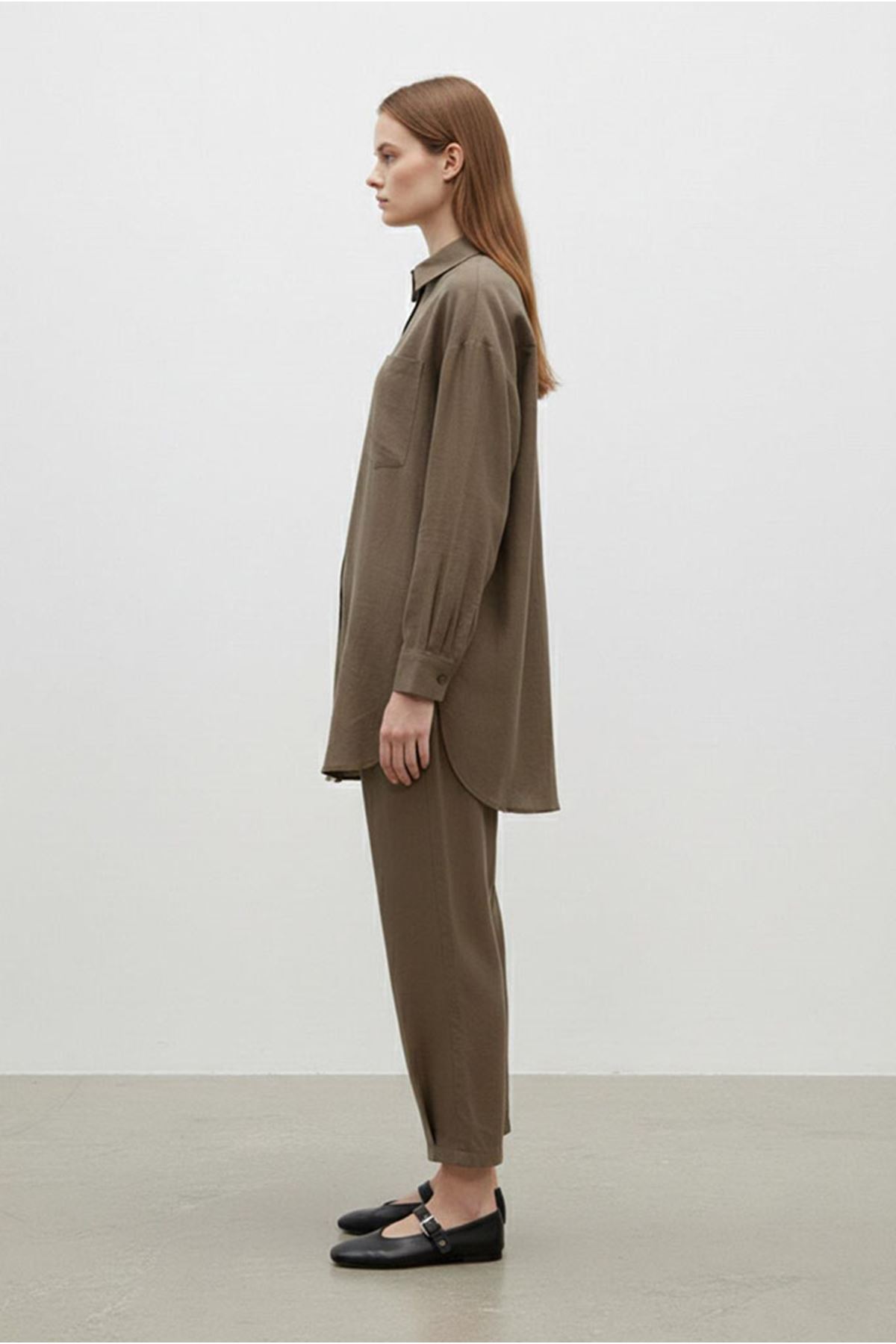 26Y7584 - KAHVE  - BASİC TENSEL TAKIM 