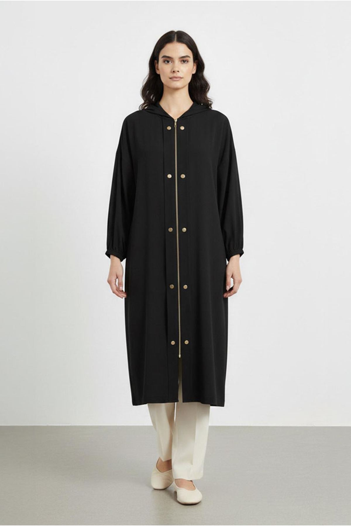 26Y7226 - SİYAH - FERMUARLI ÇITÇITLI KAP