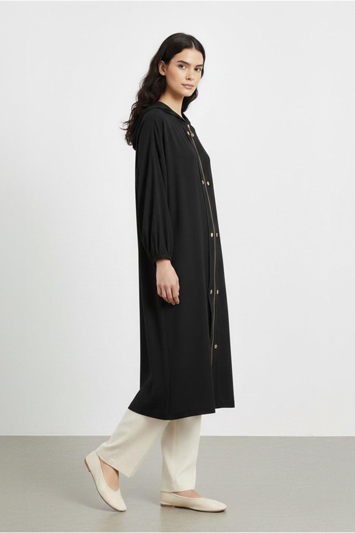 26Y7226 - SİYAH - FERMUARLI ÇITÇITLI KAP