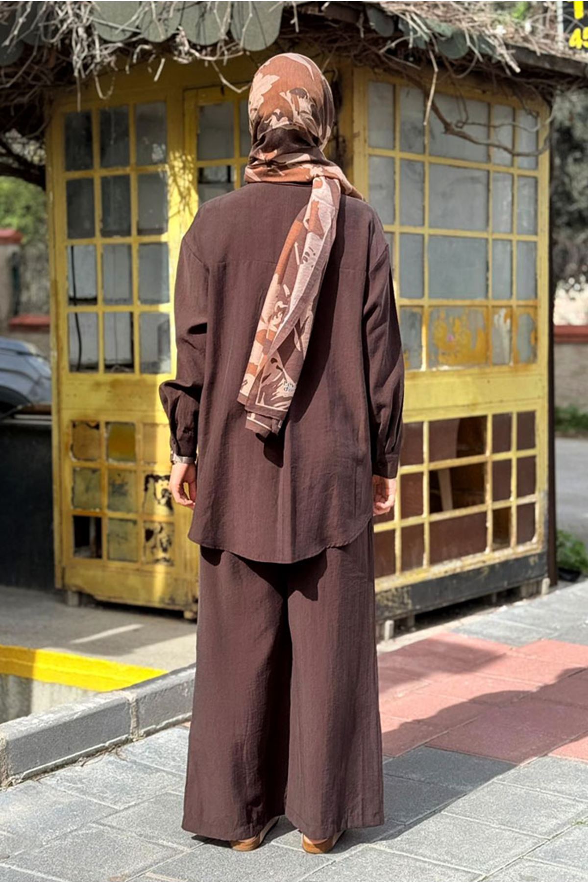 26Y7594 - KAHVE -  BOL PAÇA BASİC TAKIM