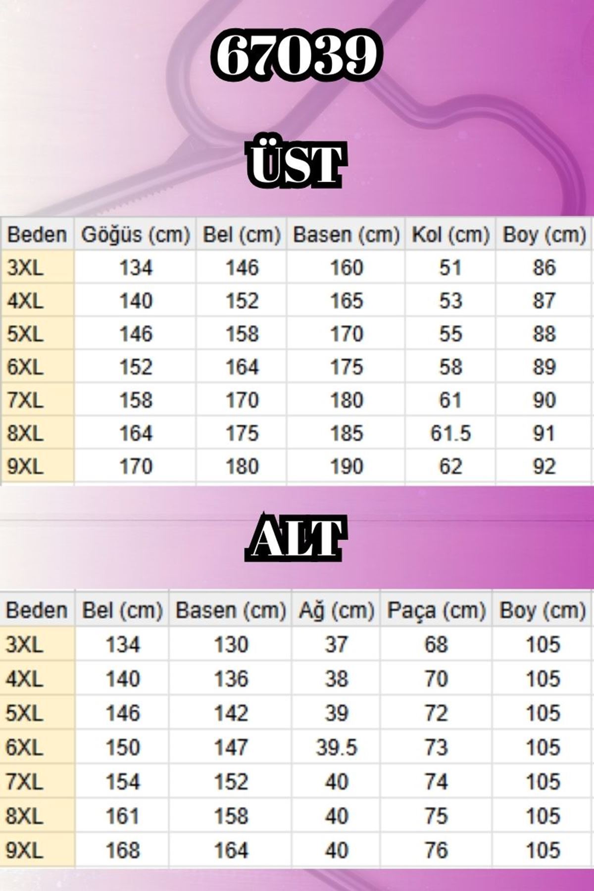 67039 Büyük Beden Yarım Patlı Sıfır Yaka Müslin Pantolonlu Takım - Siyah