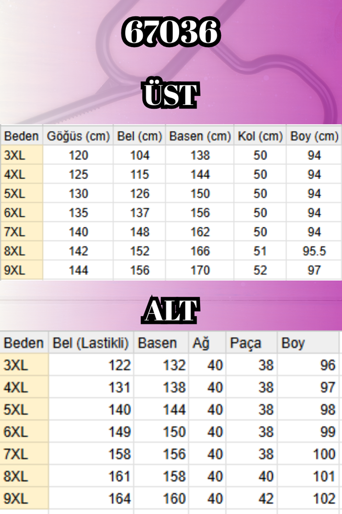 67036 Büyük Beden Cepli Düğmeli Müslin Pantolonlu Takım - Siyah