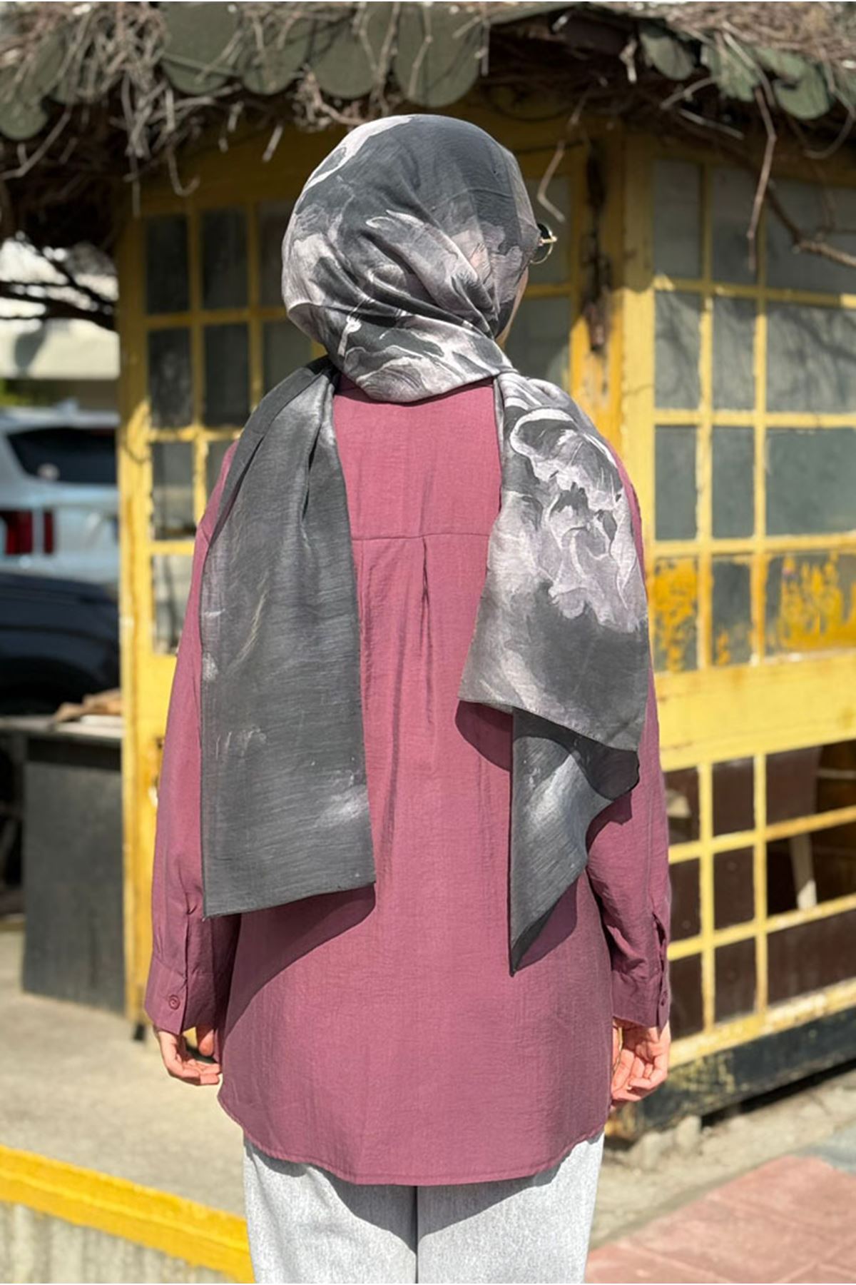 26Y7084 - MÜRDÜM - BELİ BAĞLAMALI TUNİK