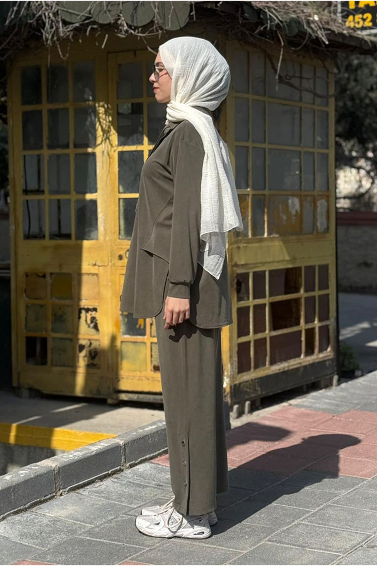 26Y6625 - HAKİ - ÇITÇITLI İPLİ TAKIM