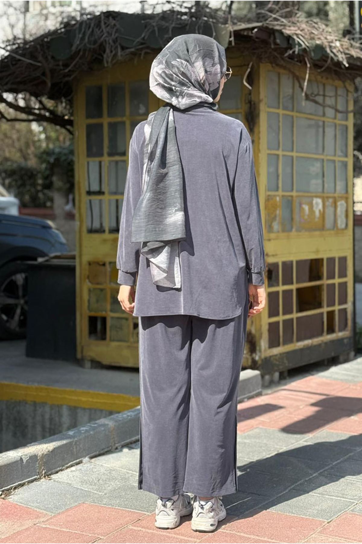 26Y6625 - LACİVERT - ÇITÇITLI İPLİ TAKIM