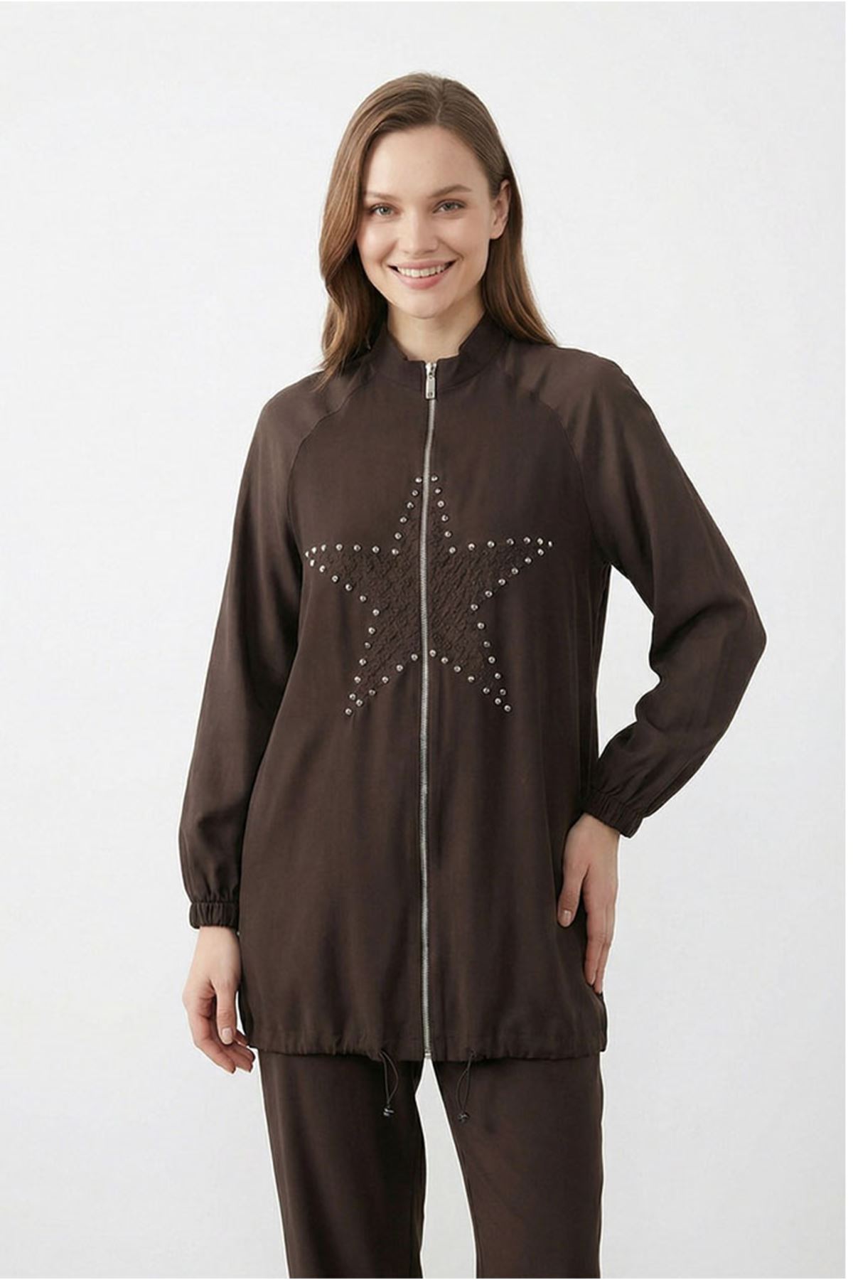 26Y6604 - KAHVE - YILDIZ CEKETLİ TAKIM