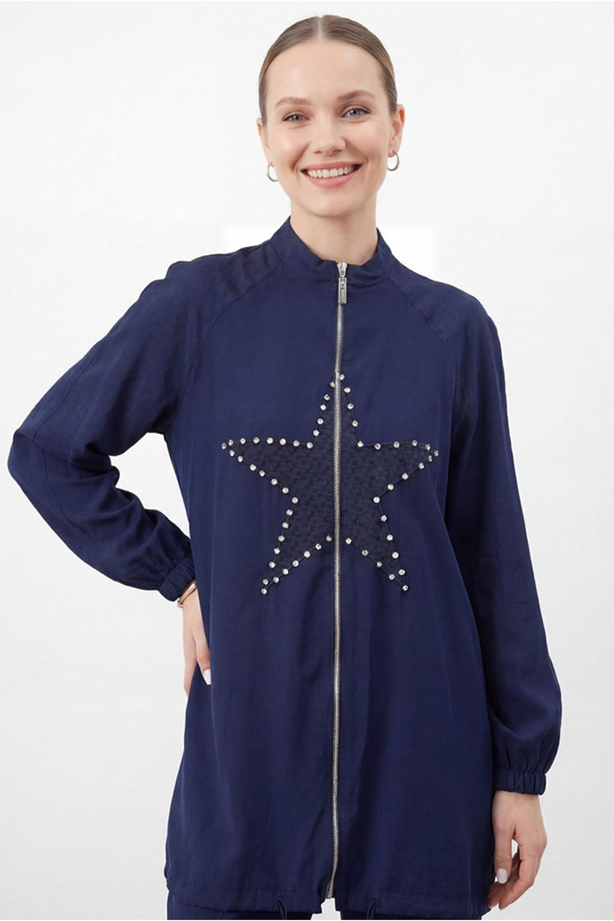 26Y6604 - LACİVERT - YILDIZ CEKETLİ TAKIM