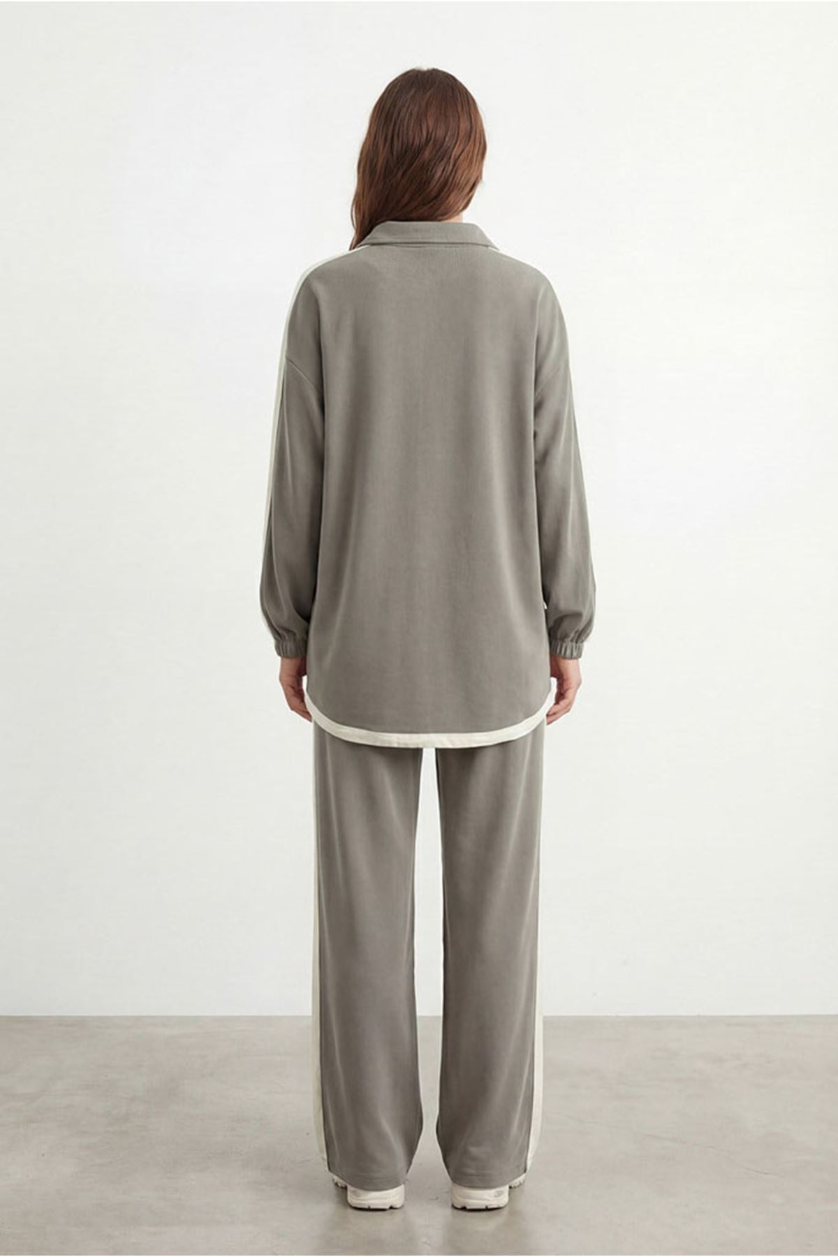 26Y6606 - HAKİ - RENK KOMBİNLİ TAKIM 