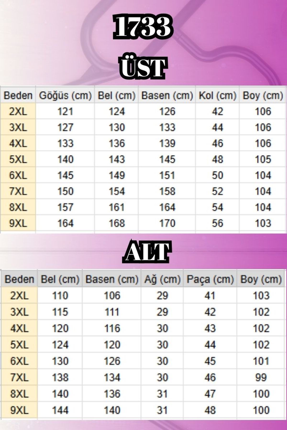 1733 Büyük Beden Fermuarlı Tesettür Mayo - Karışık Desen Laci-Laci