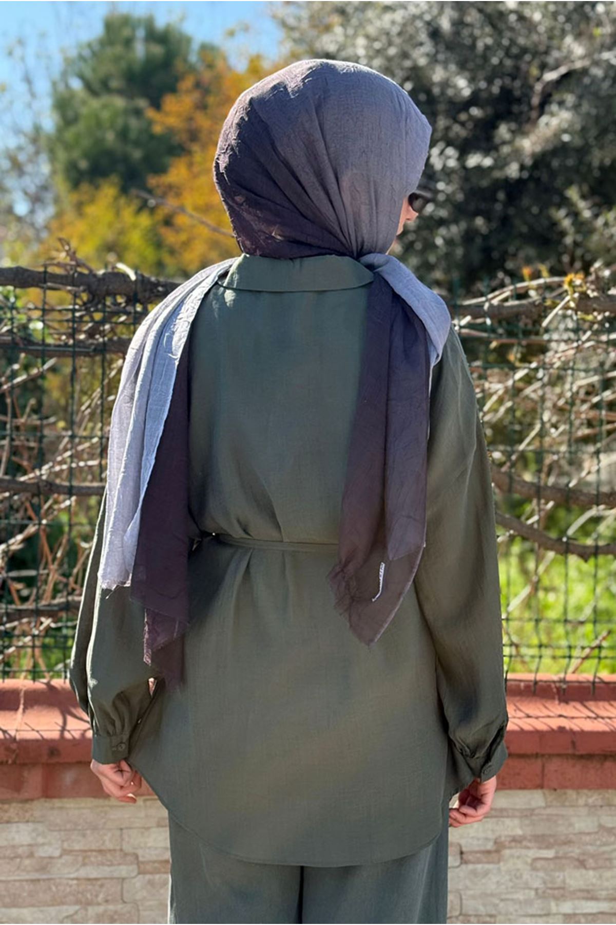 26Y6575 - HAKİ -  LYOCEL GÖMLEK