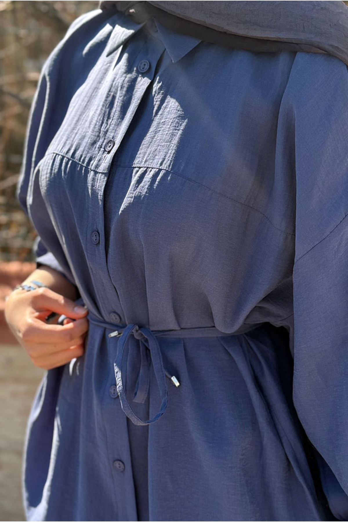 26Y6575 - MAVİ -  LYOCEL GÖMLEK