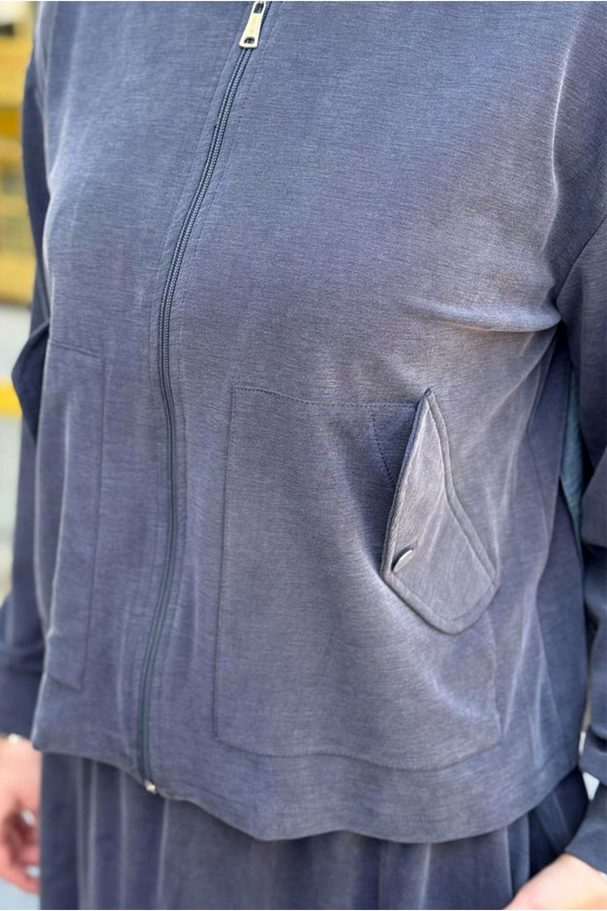 26Y6622 - LACİVERT - CEPLİ ETEKLİ TAKIM