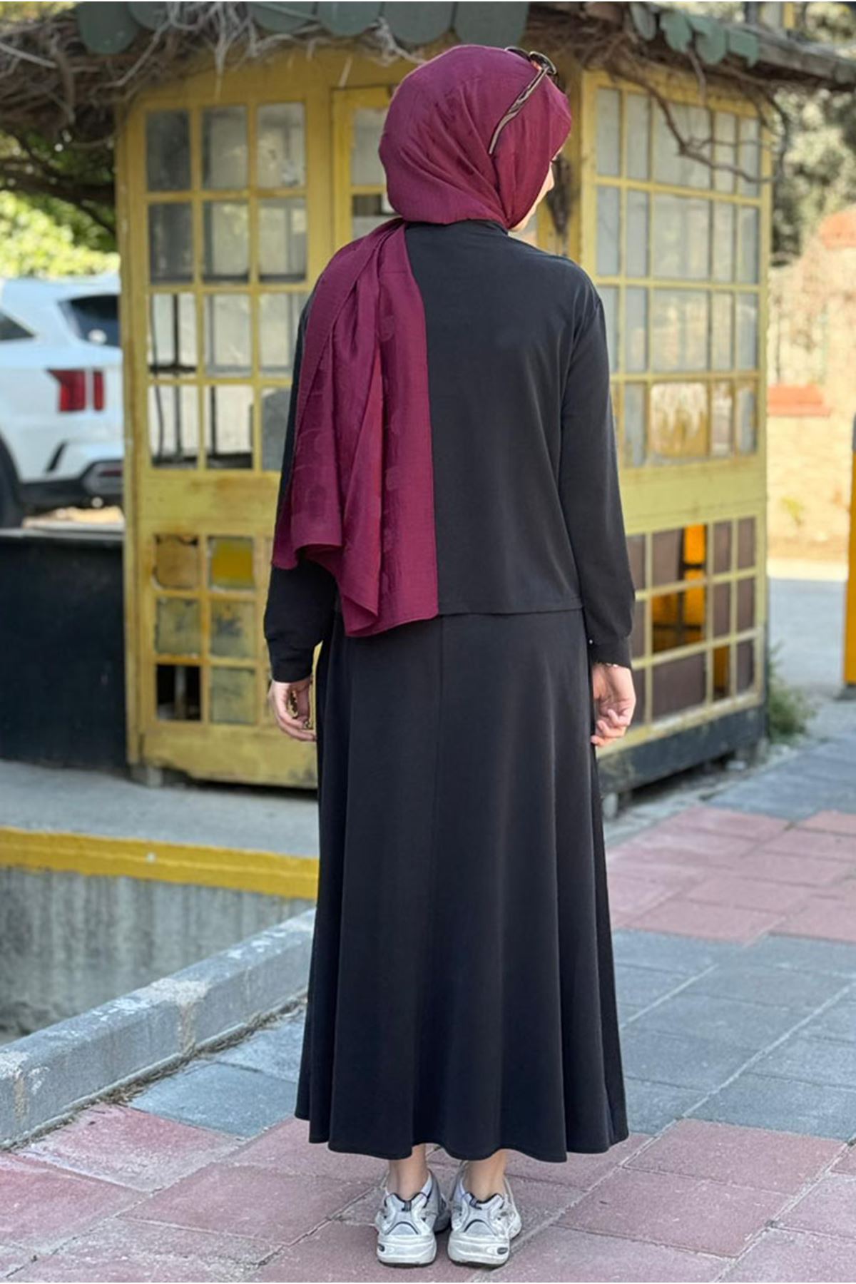 26Y6622 - SİYAH - CEPLİ ETEKLİ TAKIM 