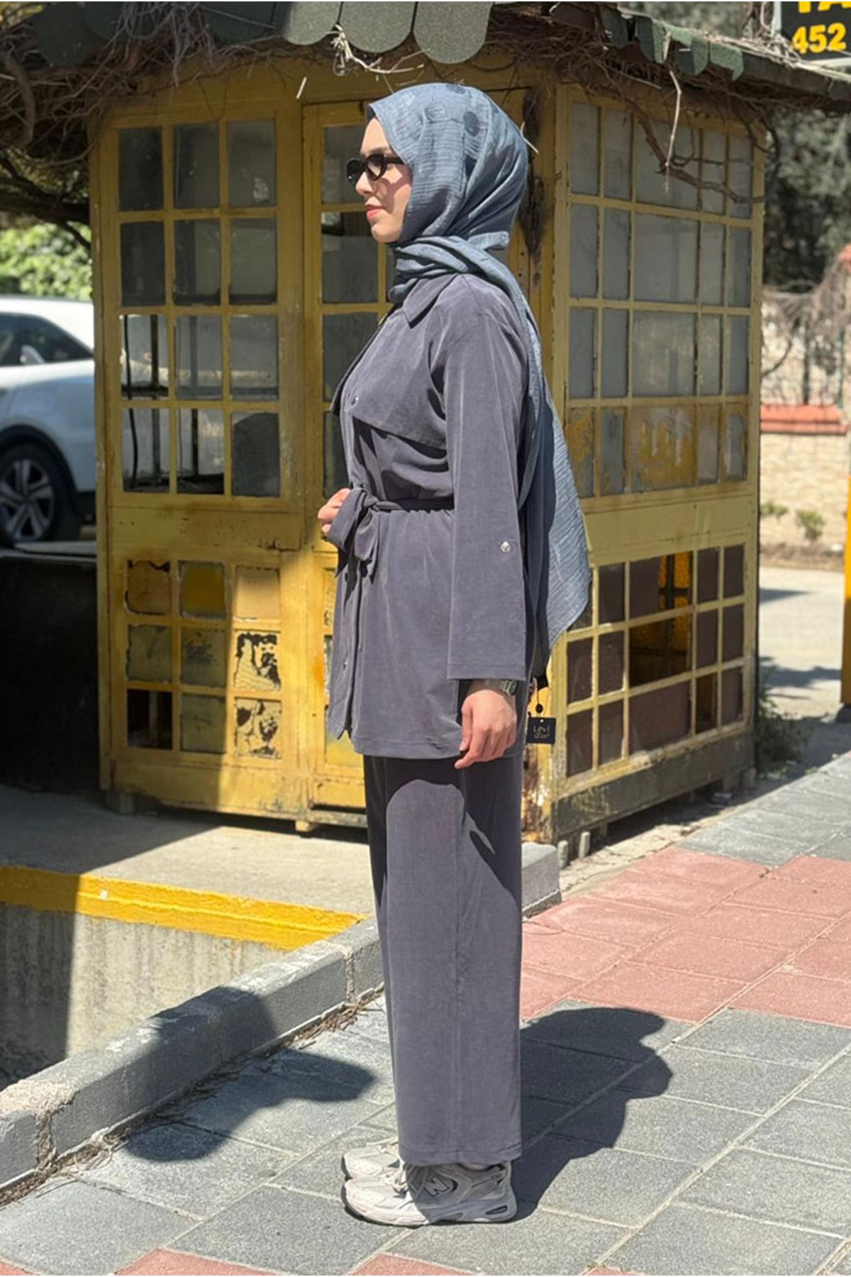 26Y6618 - LACİVERT - ÇITÇITLI İKİLİ TAKIM 