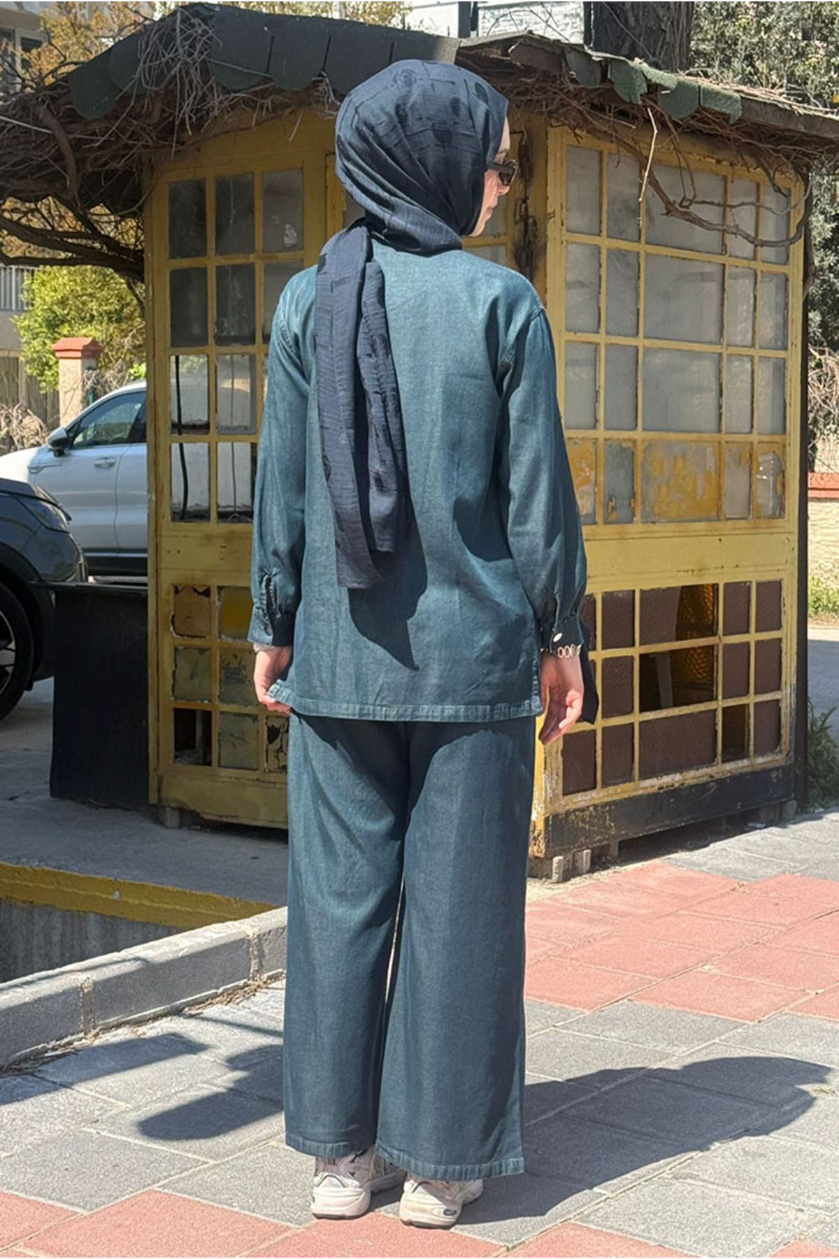 26Y6616 - İNDİGO - TENCEL KOT TAKIM