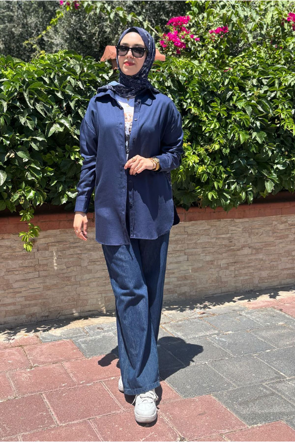 26Y7016 - LACİVERT - BASİC GÖMLEK