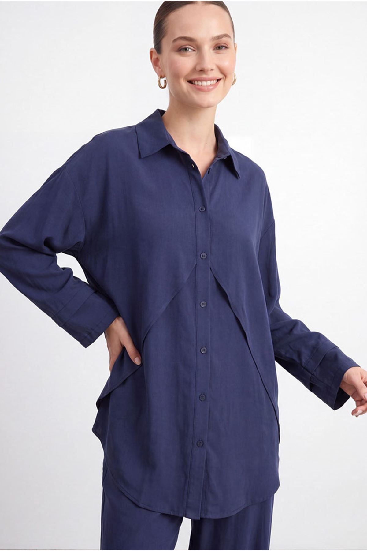 26Y6648 - LACİVERT -  V DETAY ŞIK TAKIM