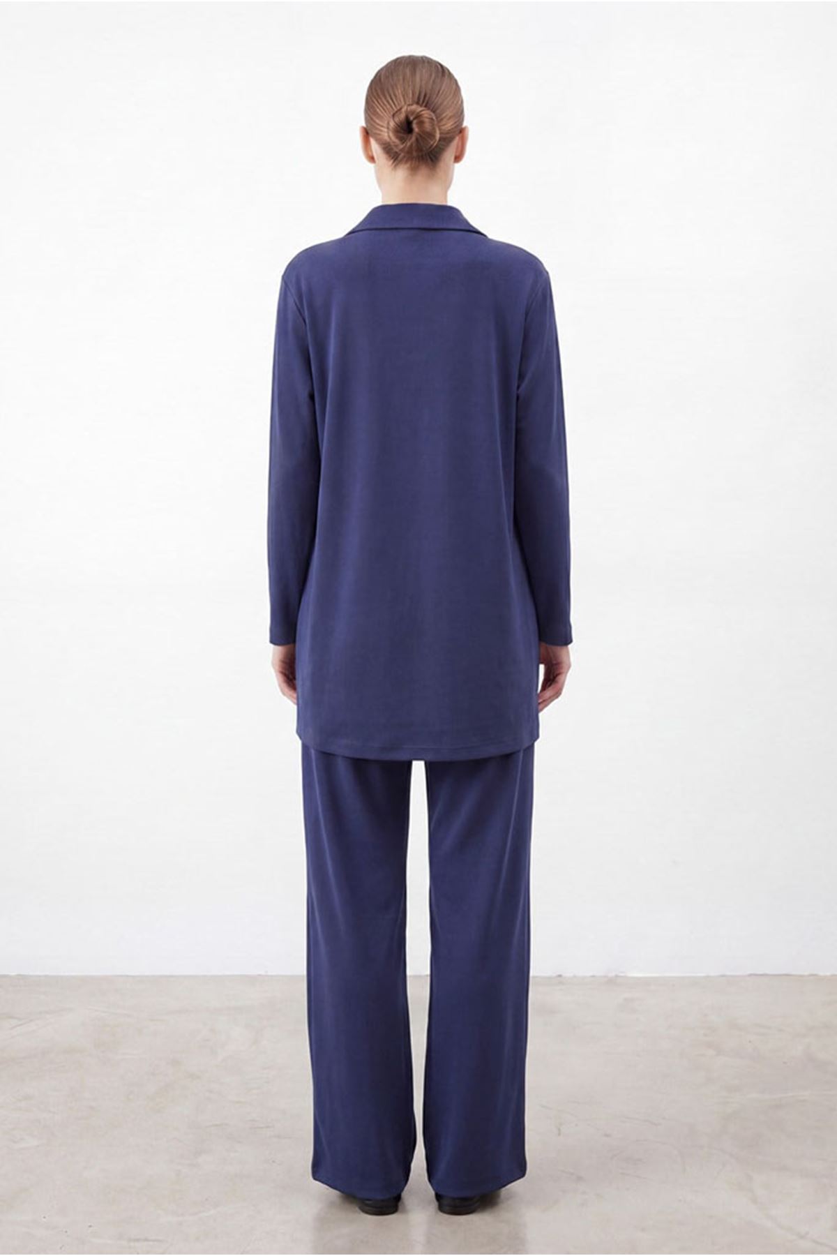 26Y6626 - LACİVERT - YARIM FERMUARLI TAKIM