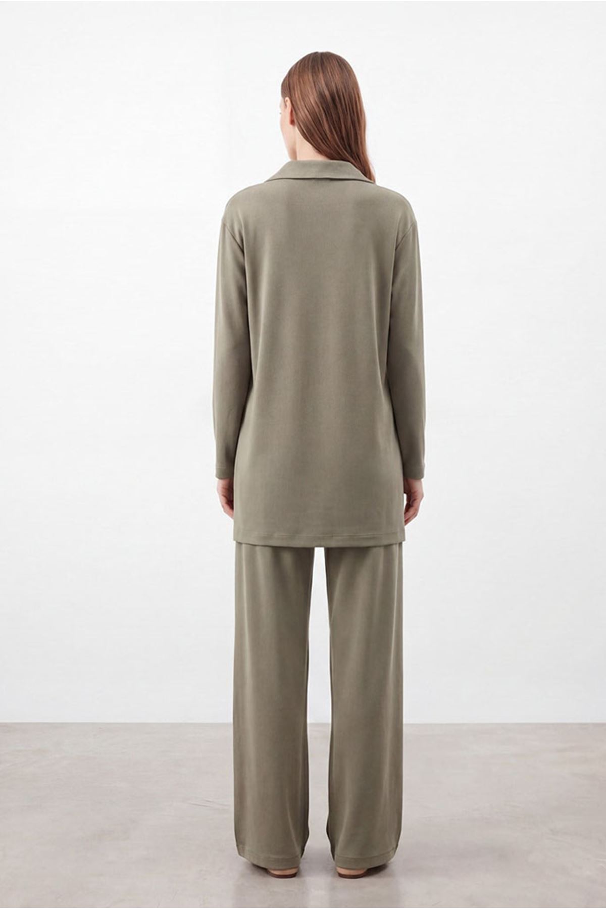 26Y6626 - HAKİ - YARIM FERMUARLI TAKIM