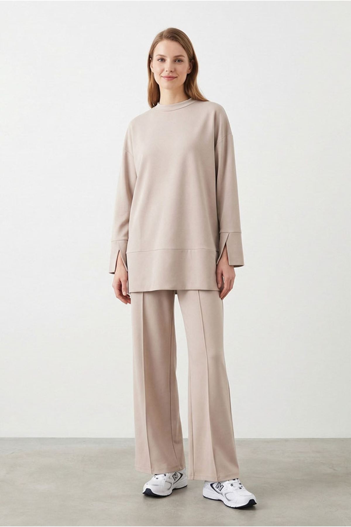 26Y6628 -  VİZON - YIRTMAÇ TUNİK TAKIM