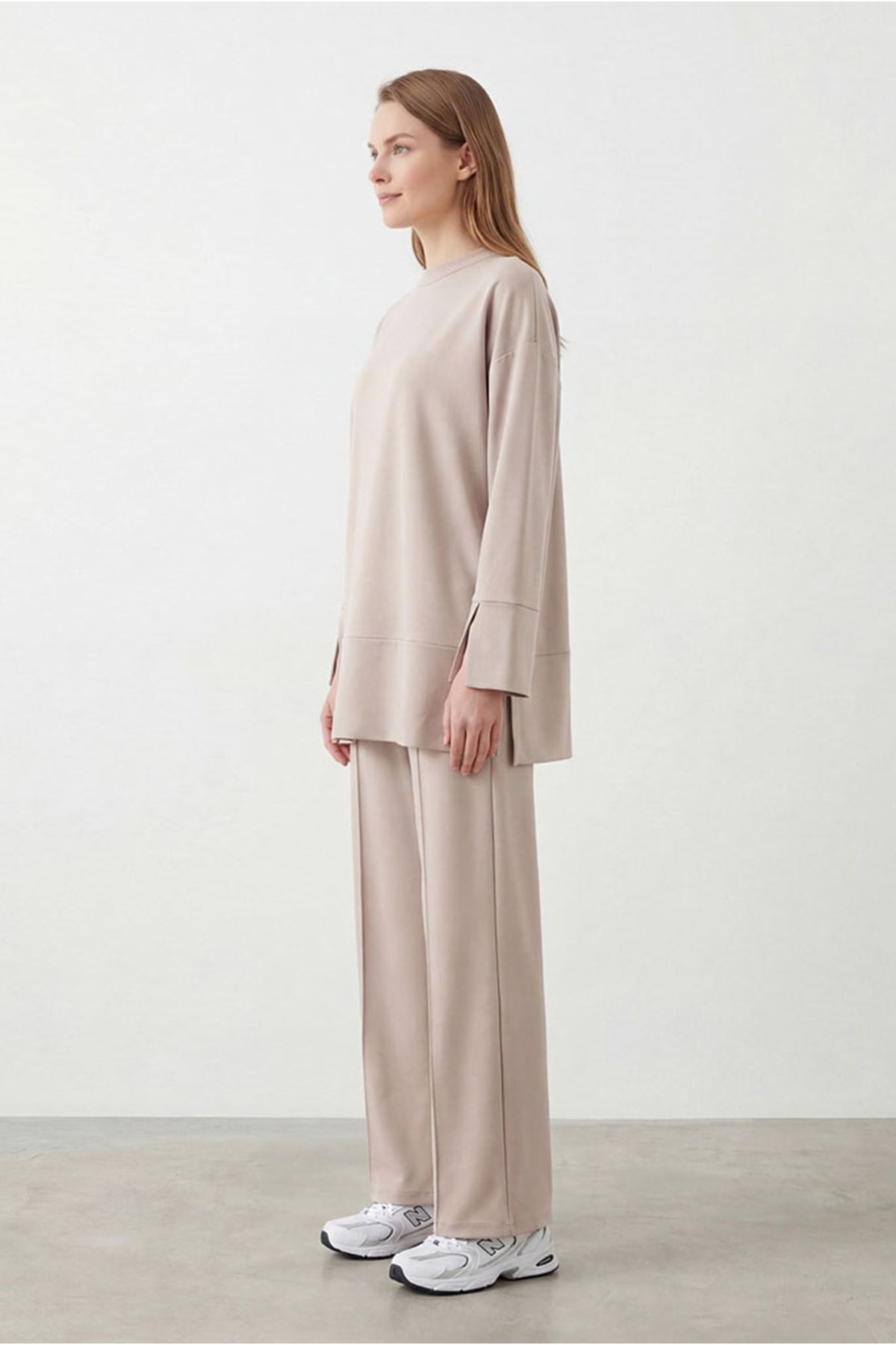 26Y6628 -  VİZON - YIRTMAÇ TUNİK TAKIM