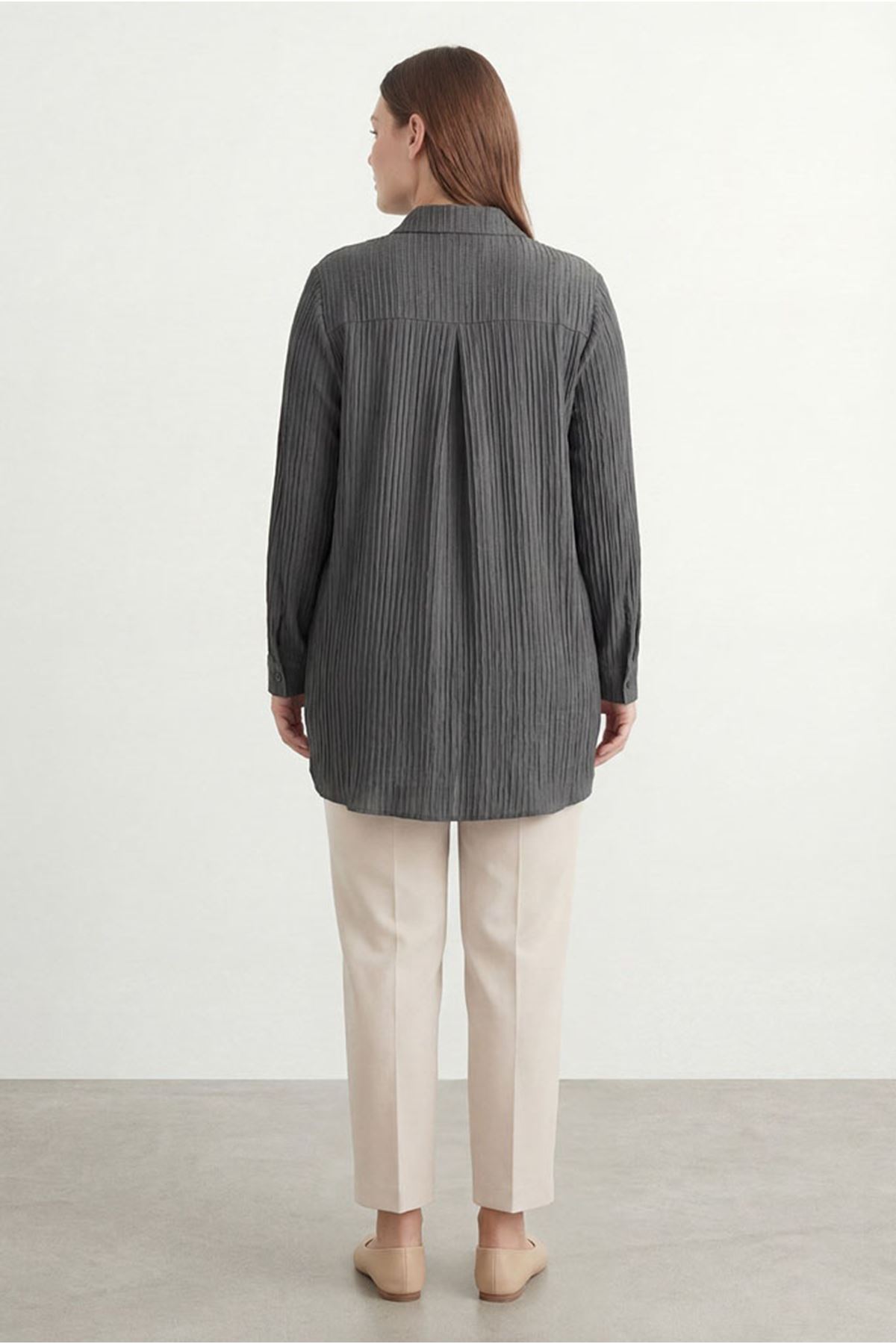 26Y6580 - ANTRASİT - YILDIZ GÖMLEK