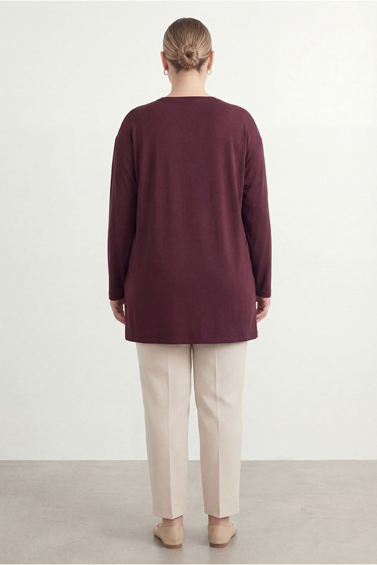 26Y6585 - BORDO - PARAŞÜT DETAY TUNİK