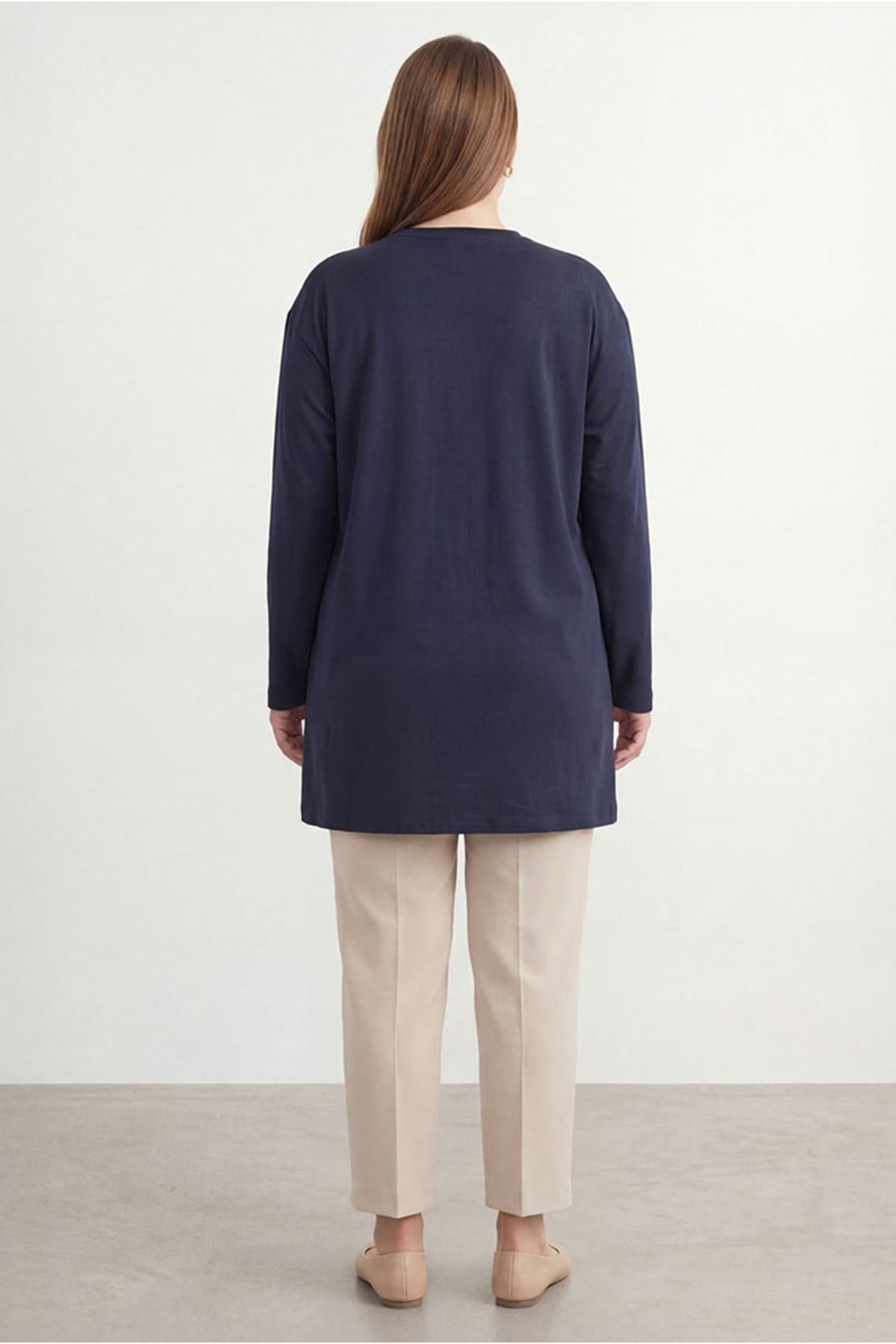 26Y6585 - LACİVERT - PARAŞÜT DETAY TUNİK