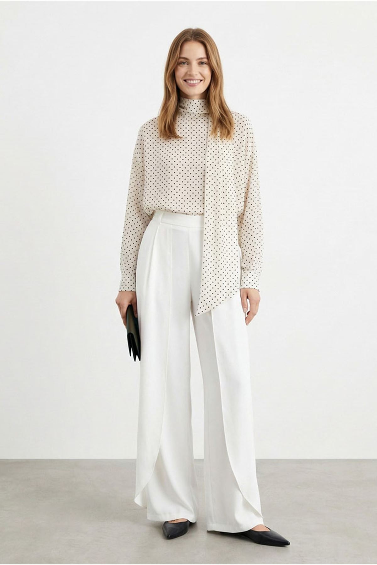 26Y7324 - EKRU - PELERİN PANTOLON