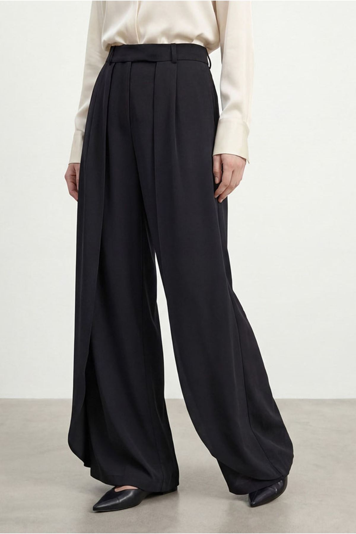 26Y7324 - SİYAH - PELERİN PANTOLON