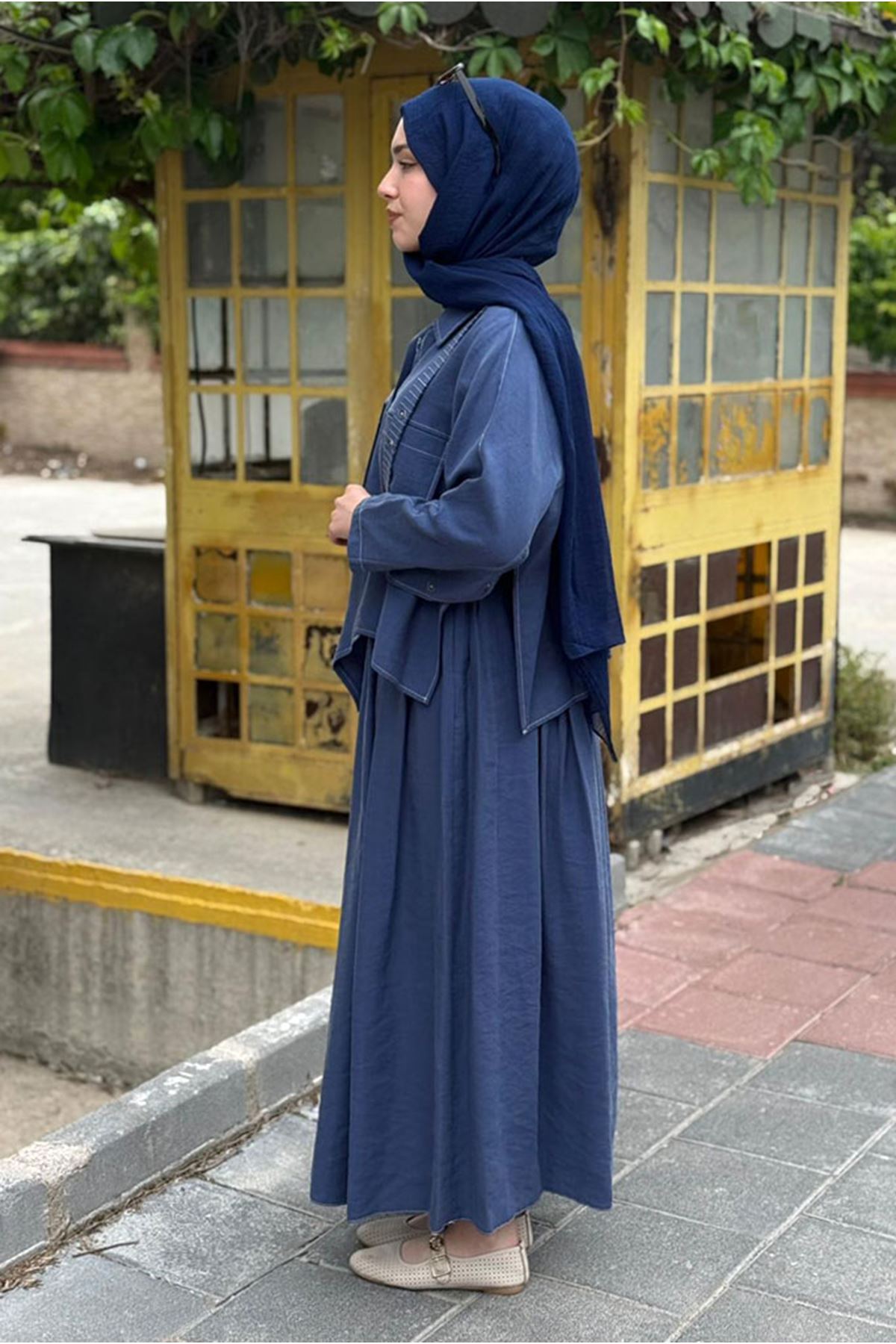 26Y6662 - İNDİGO - TUNİK ETEK TAKIM
