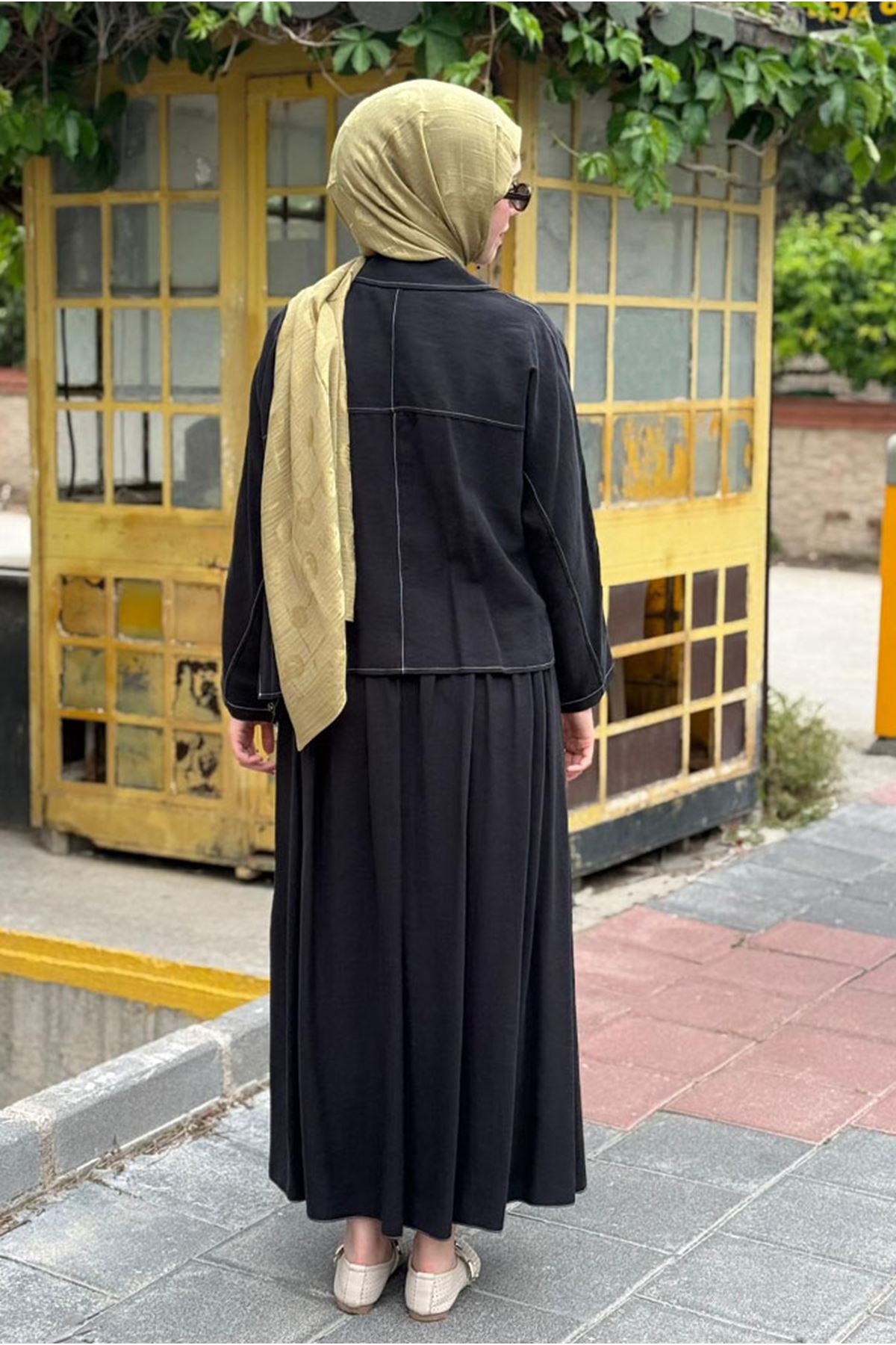 26Y6662 - SİYAH - TUNİK ETEK TAKIM