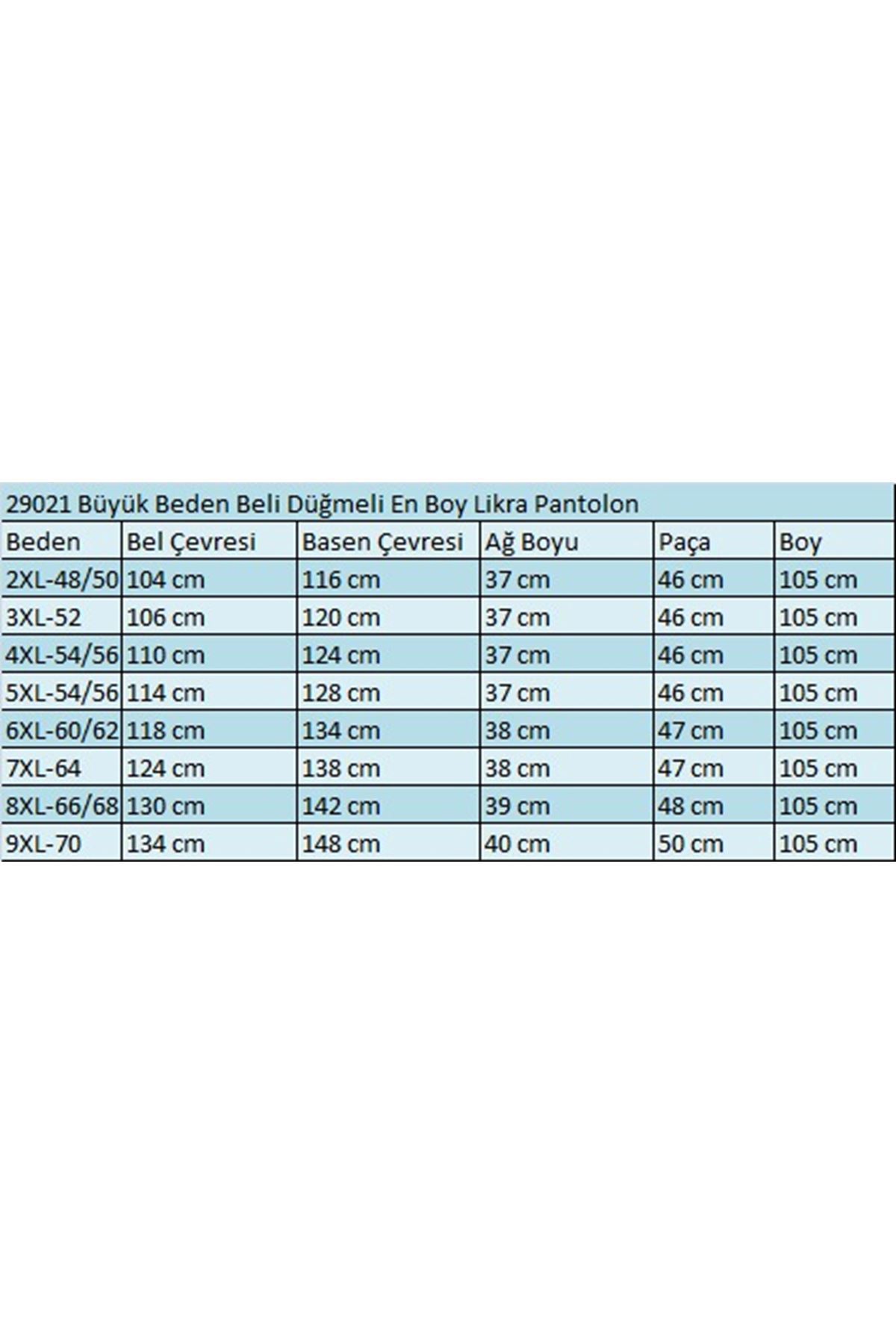 29021 Büyük Beden Beli Düğmeli Double Pantolon  - Vizon