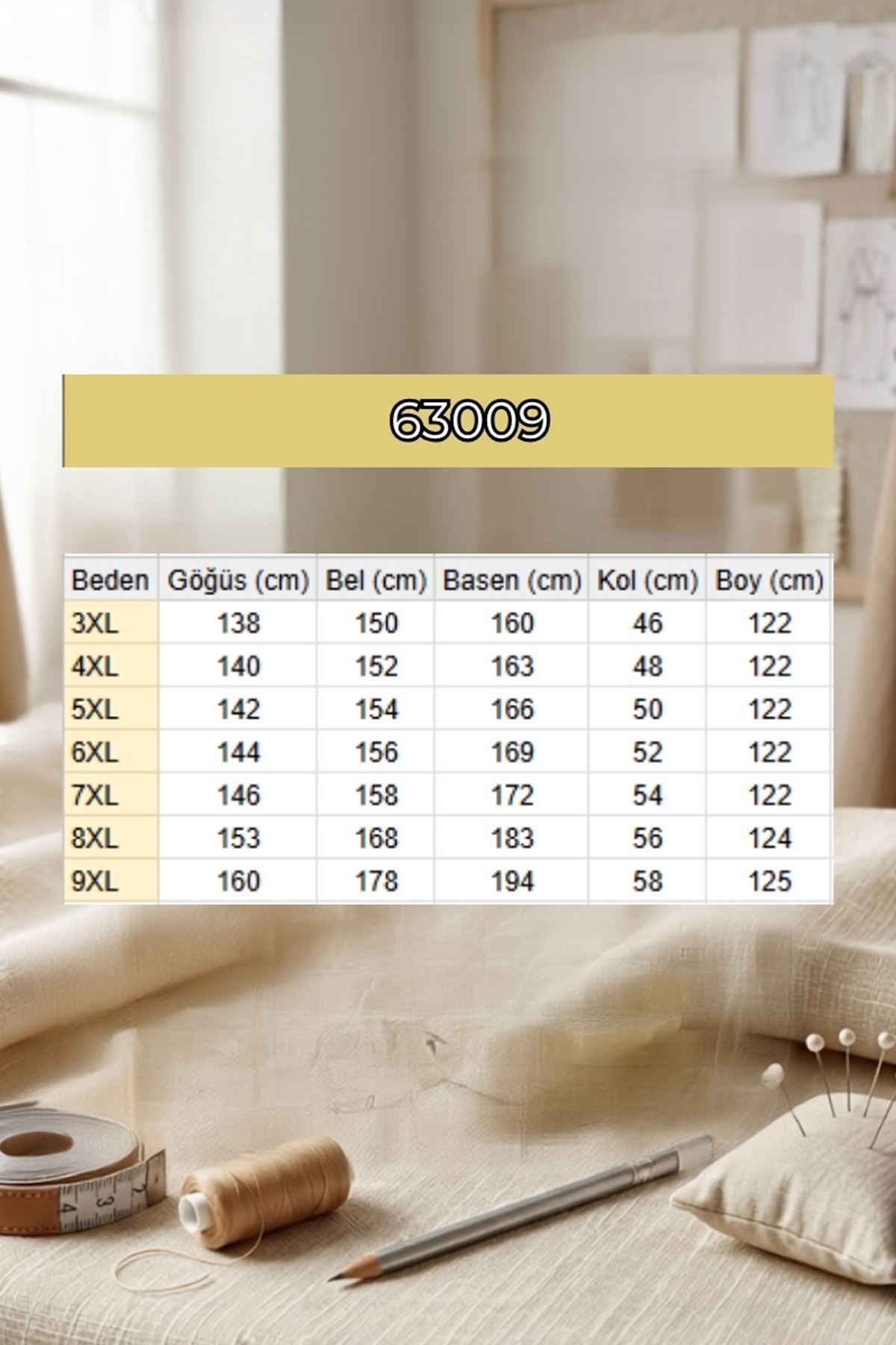 63009 Büyük Beden Çıtçıtlı Kuşgözü Detaylı Keten Kap - Vizon