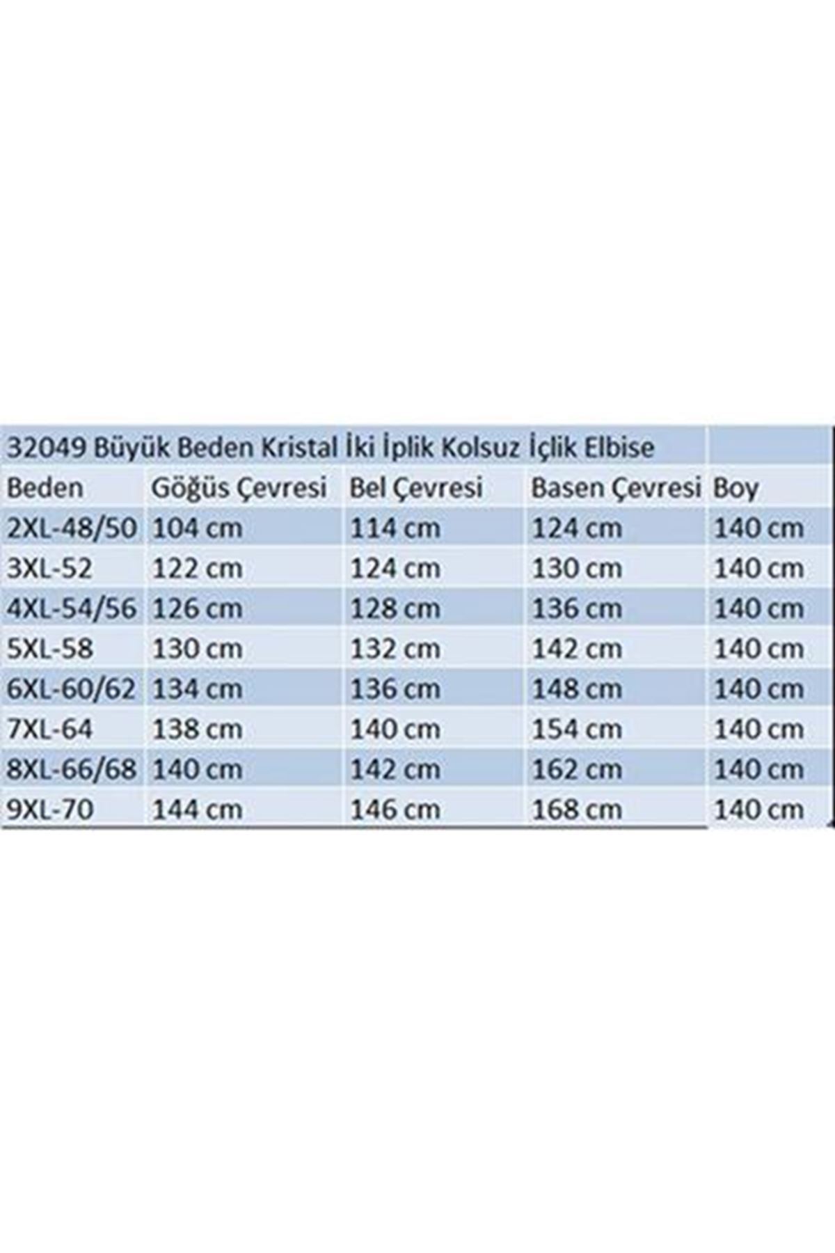 42050 Büyük Beden Modal Kolsuz Elbise - İndigo