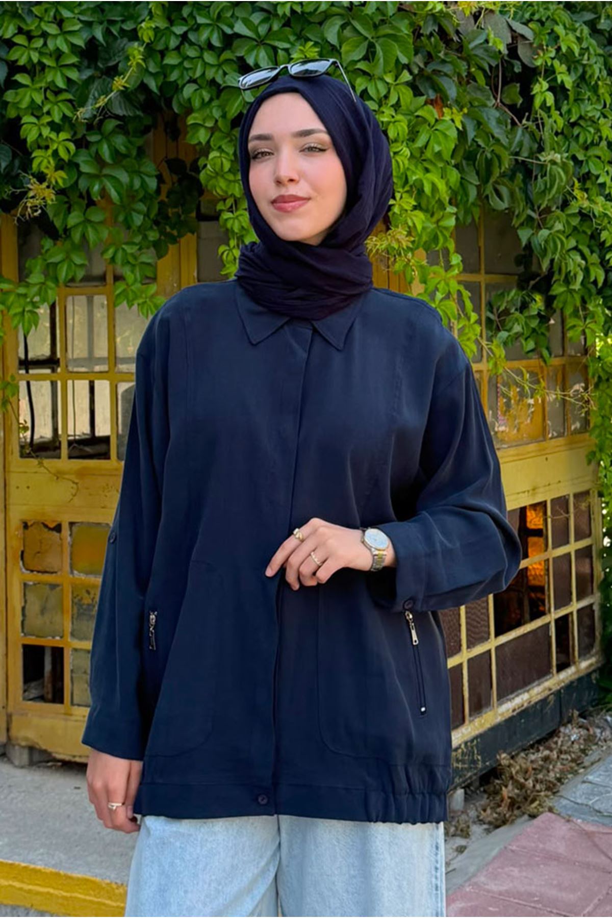 26Y7256 - LACİVERT - MODAL CEKET 