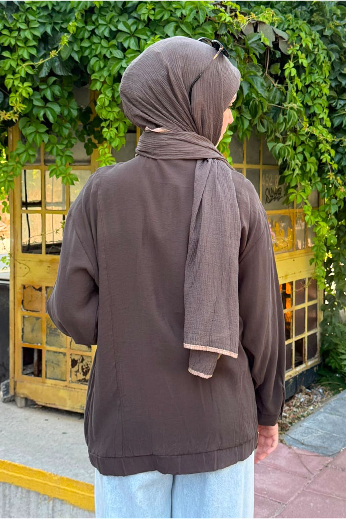 26Y7256 - KAHVE - MODAL CEKET  